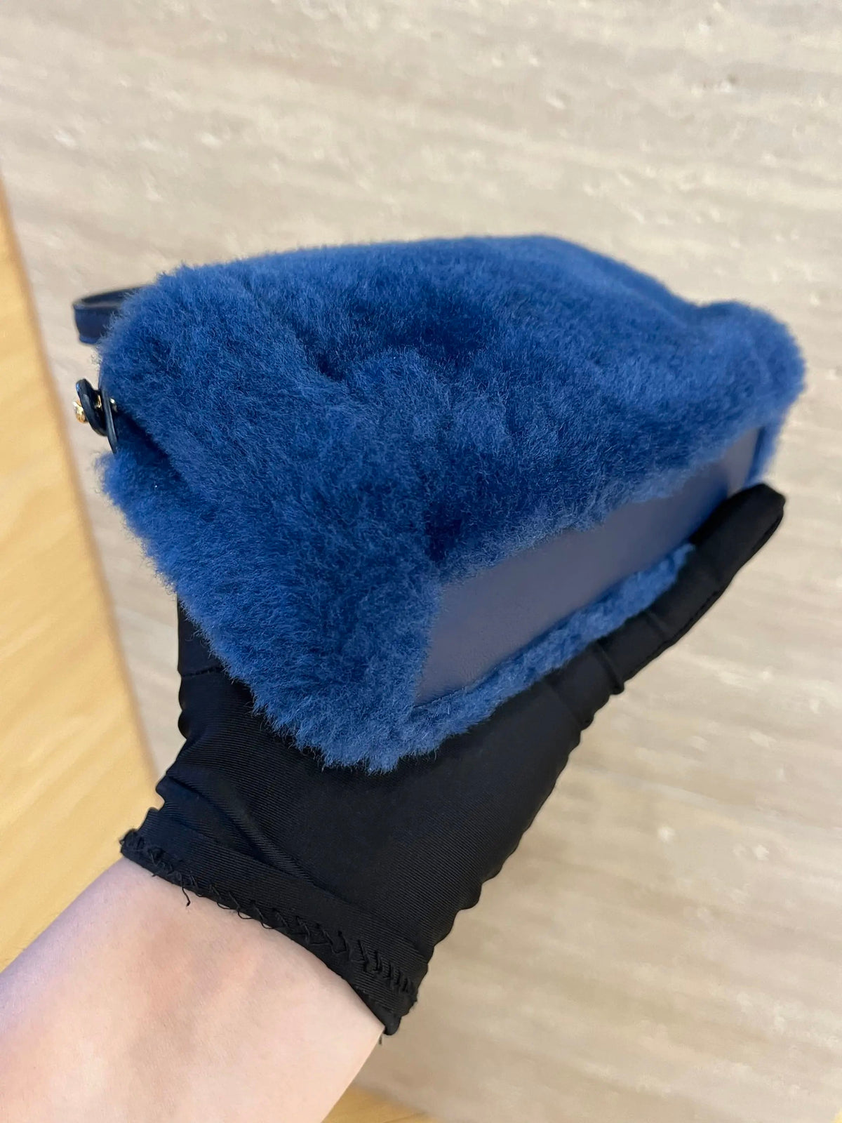 Fendi - Peekaboo Micro - Fur - Shearling - Blue - (mini)