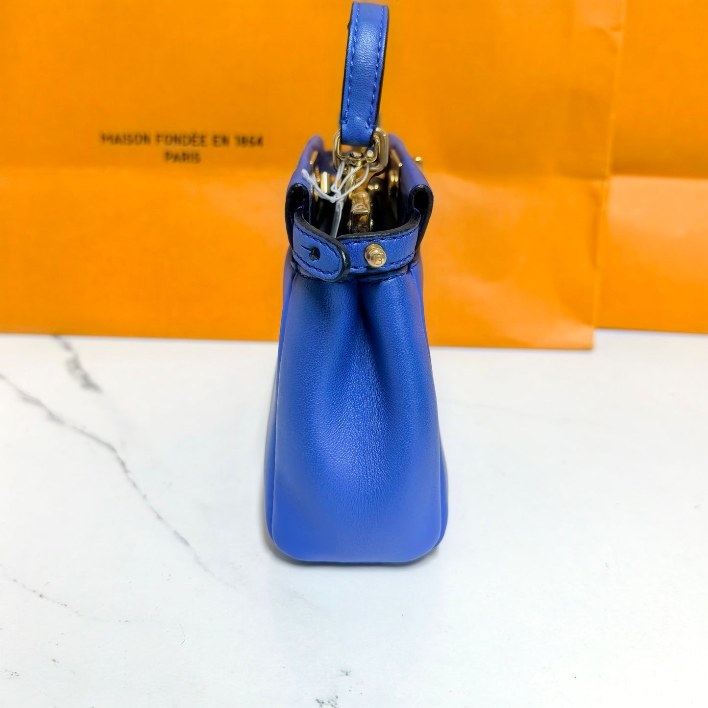 Fendi - Peekaboo Micro - Leather - Blue - (micro)