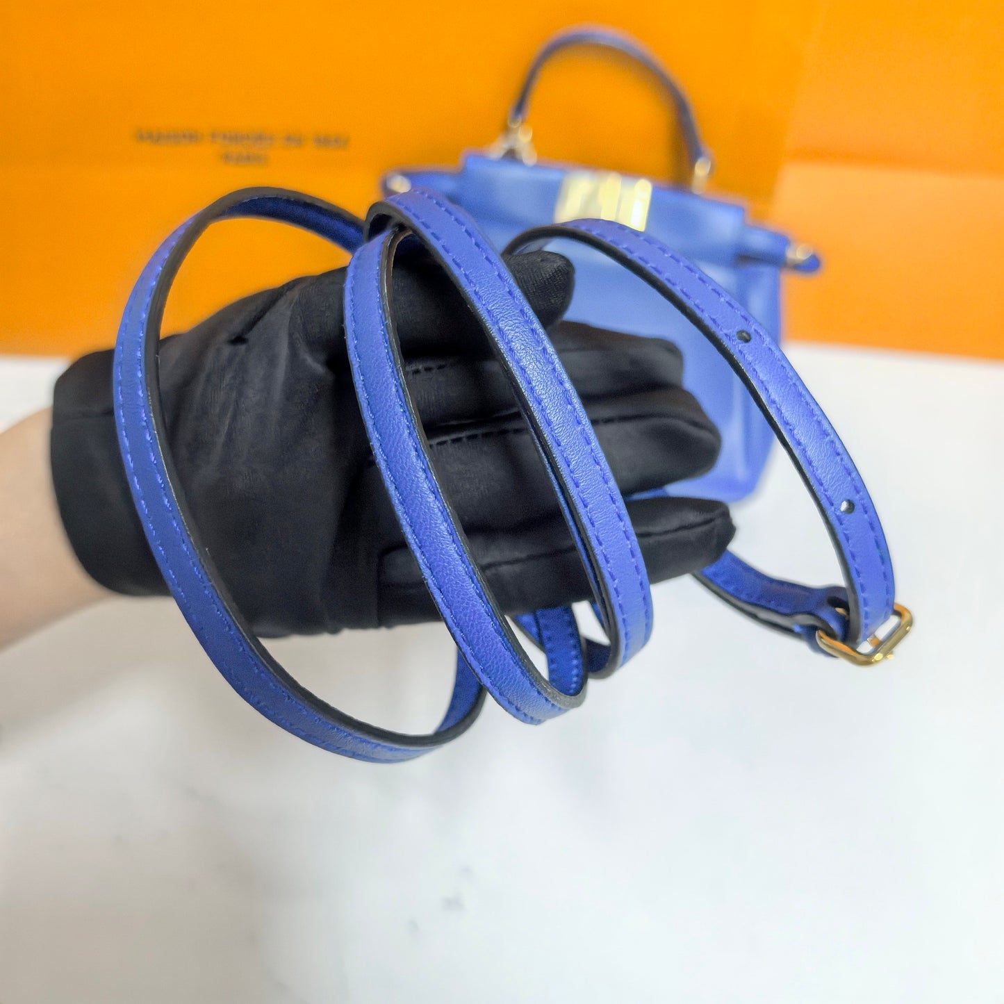 Fendi - Peekaboo Micro - Leather - Blue - (micro)