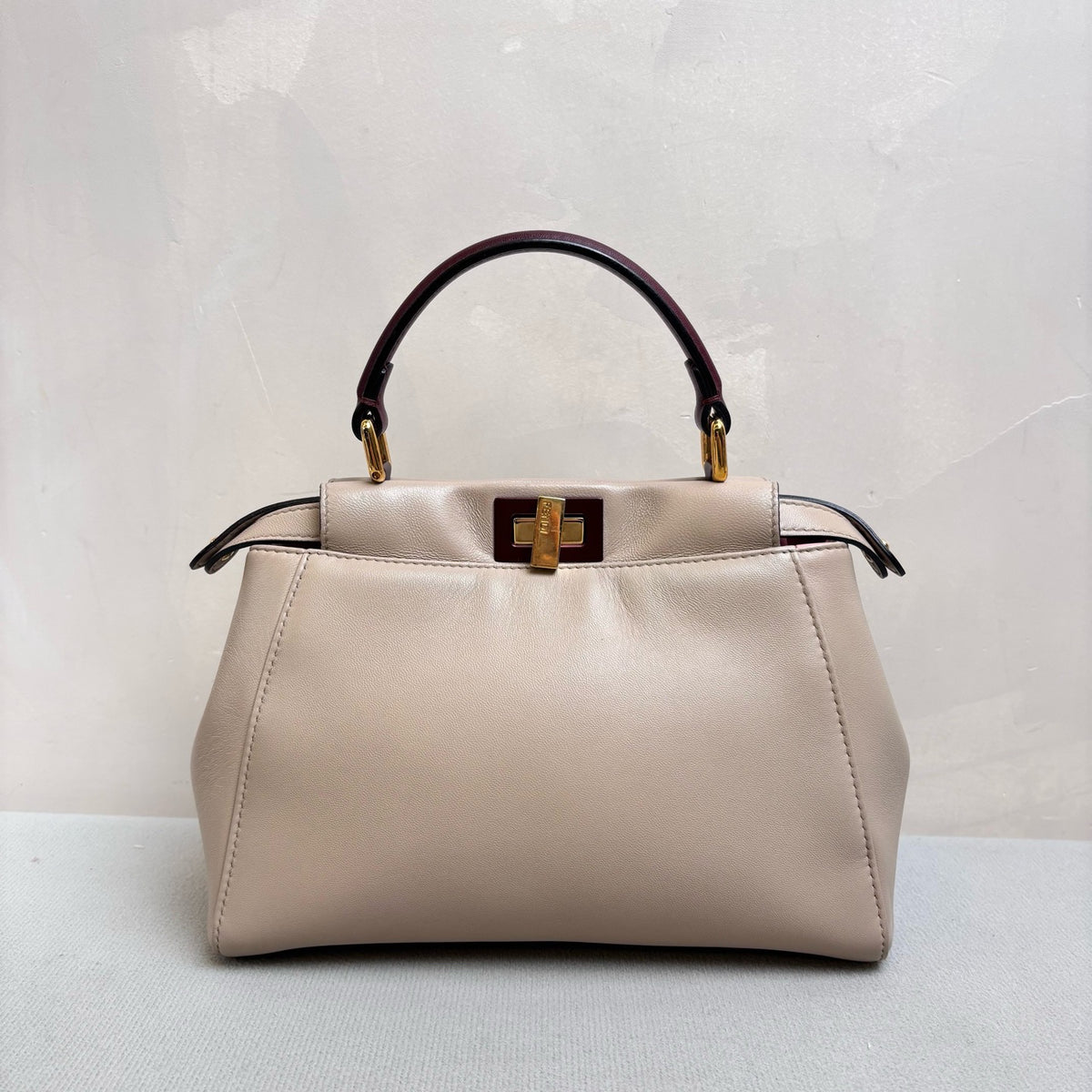 Fendi - Peekaboo Mini - Leather - Beige - (mini)