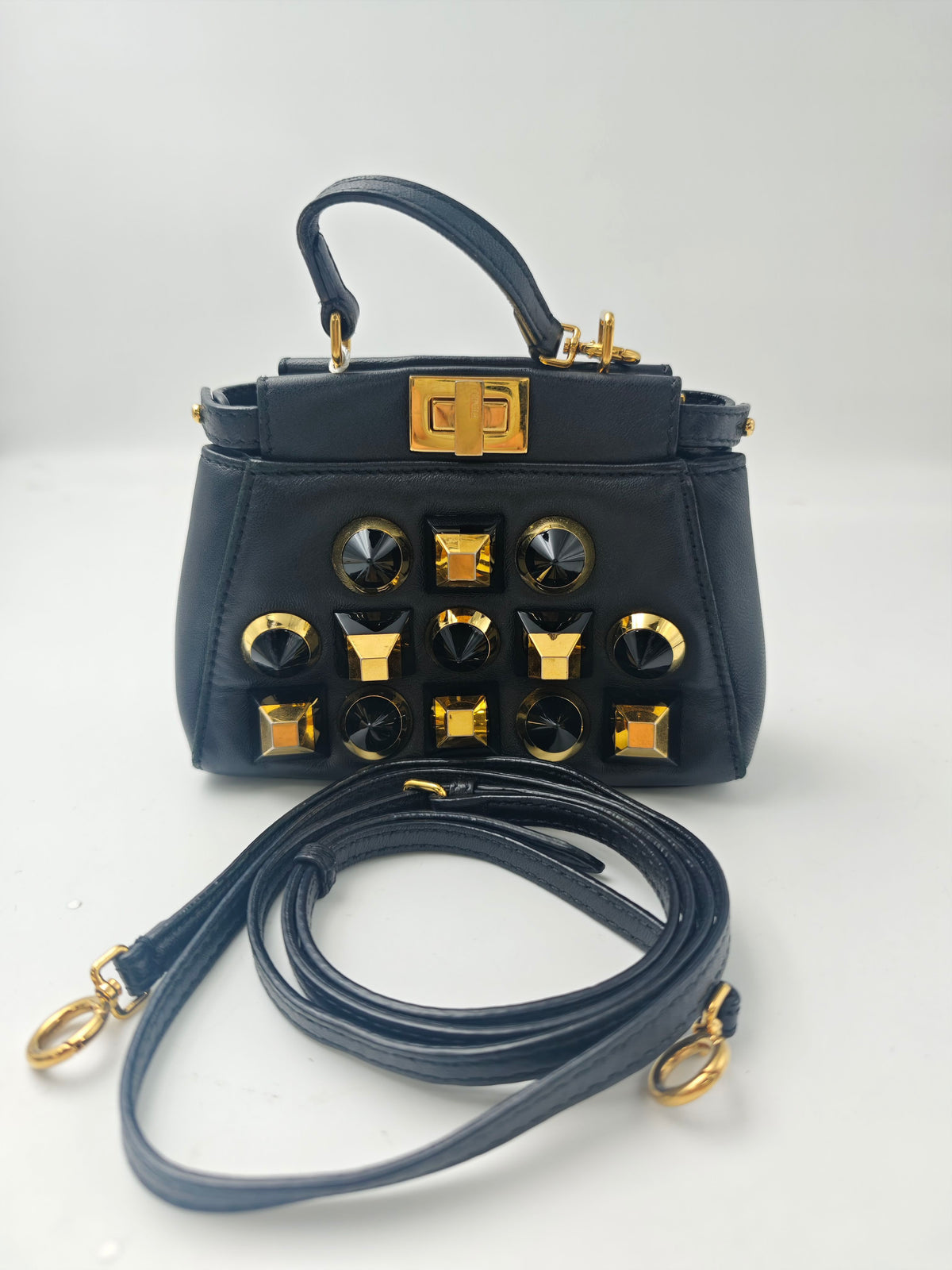 Fendi - Peekaboo Mini - Leather - Black - (mini)