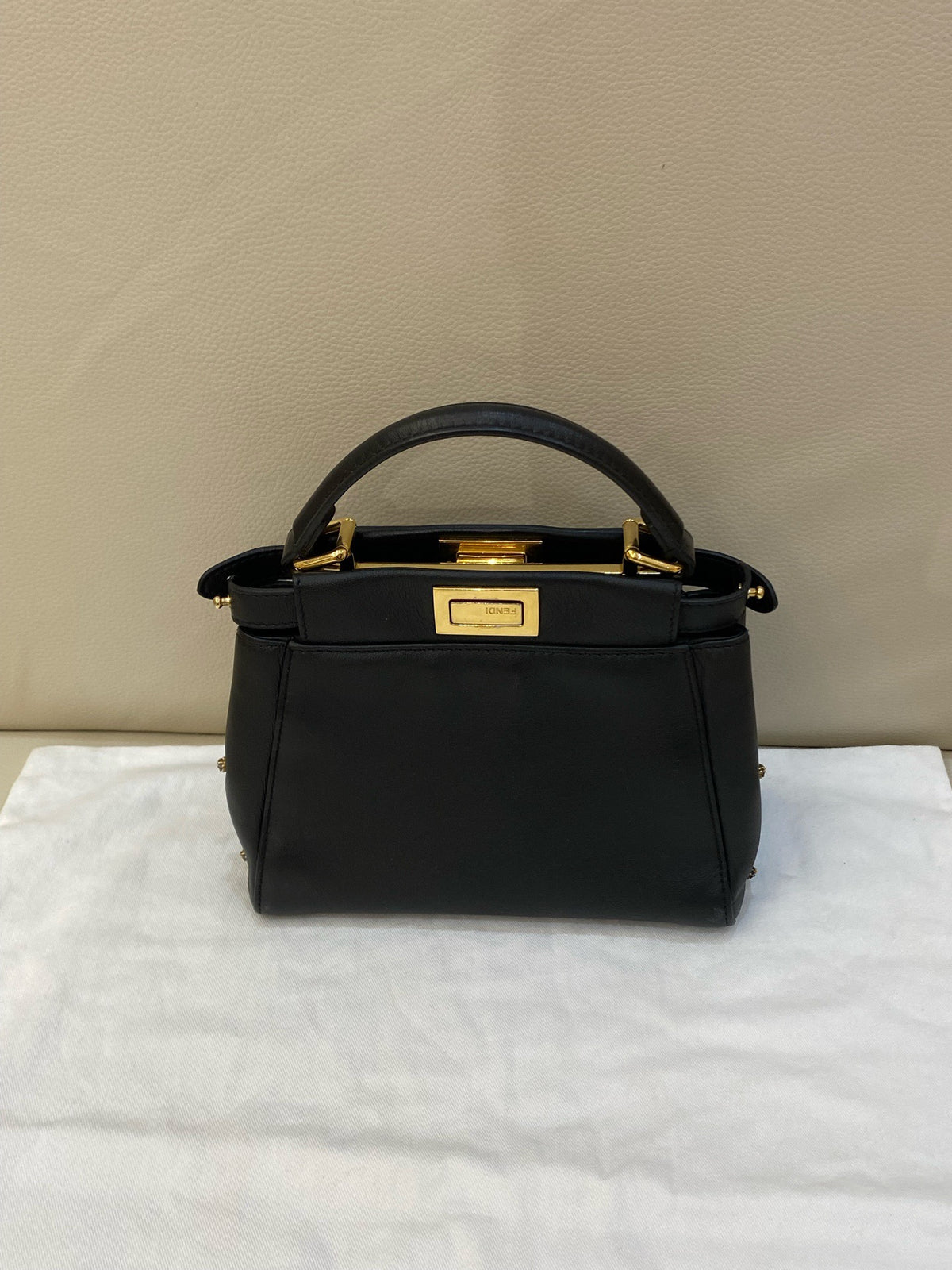 Fendi - Peekaboo Mini - Leather - Black - (mini)