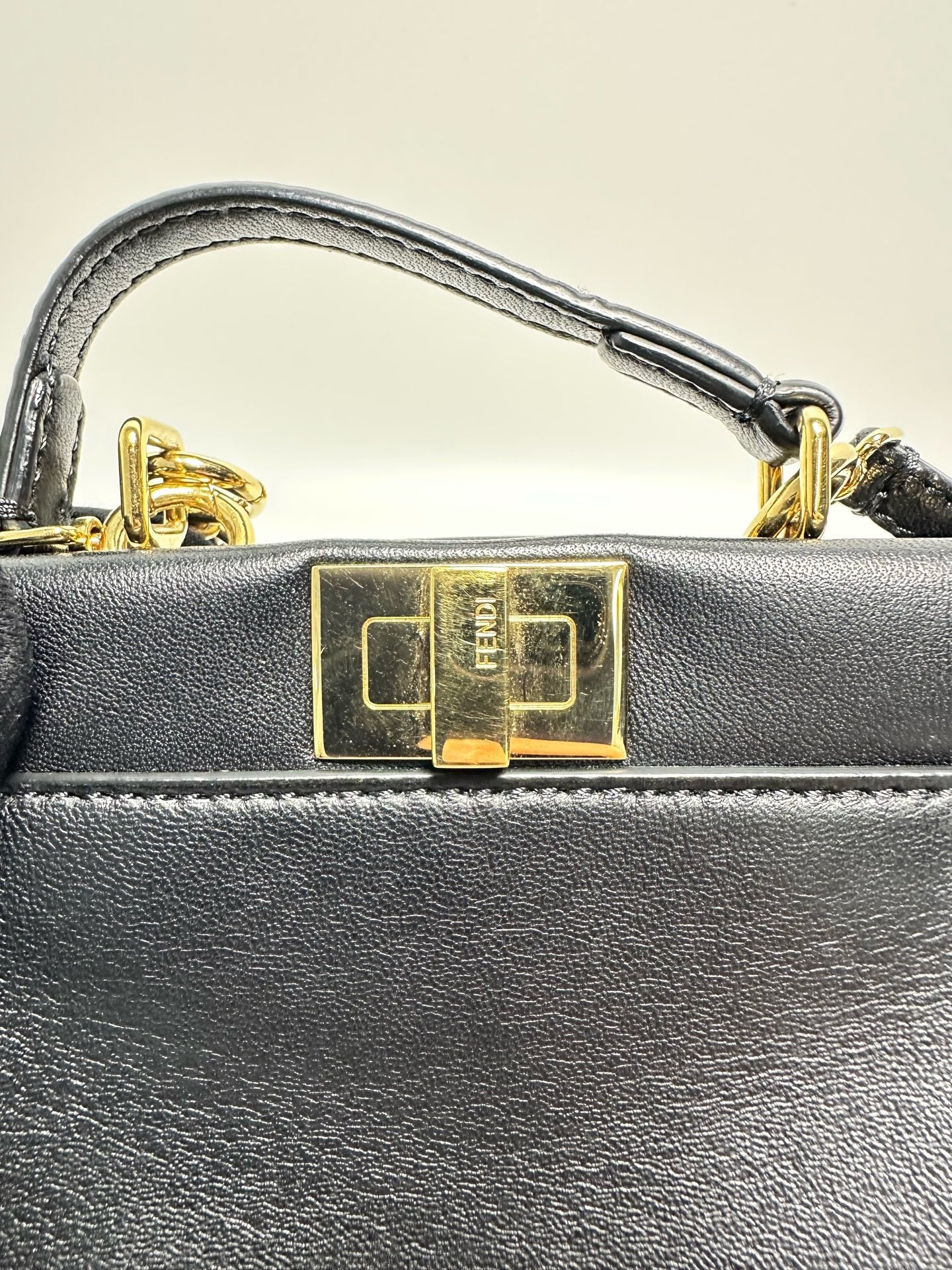 Fendi - Peekaboo Mini - Leather - Black - (mini)