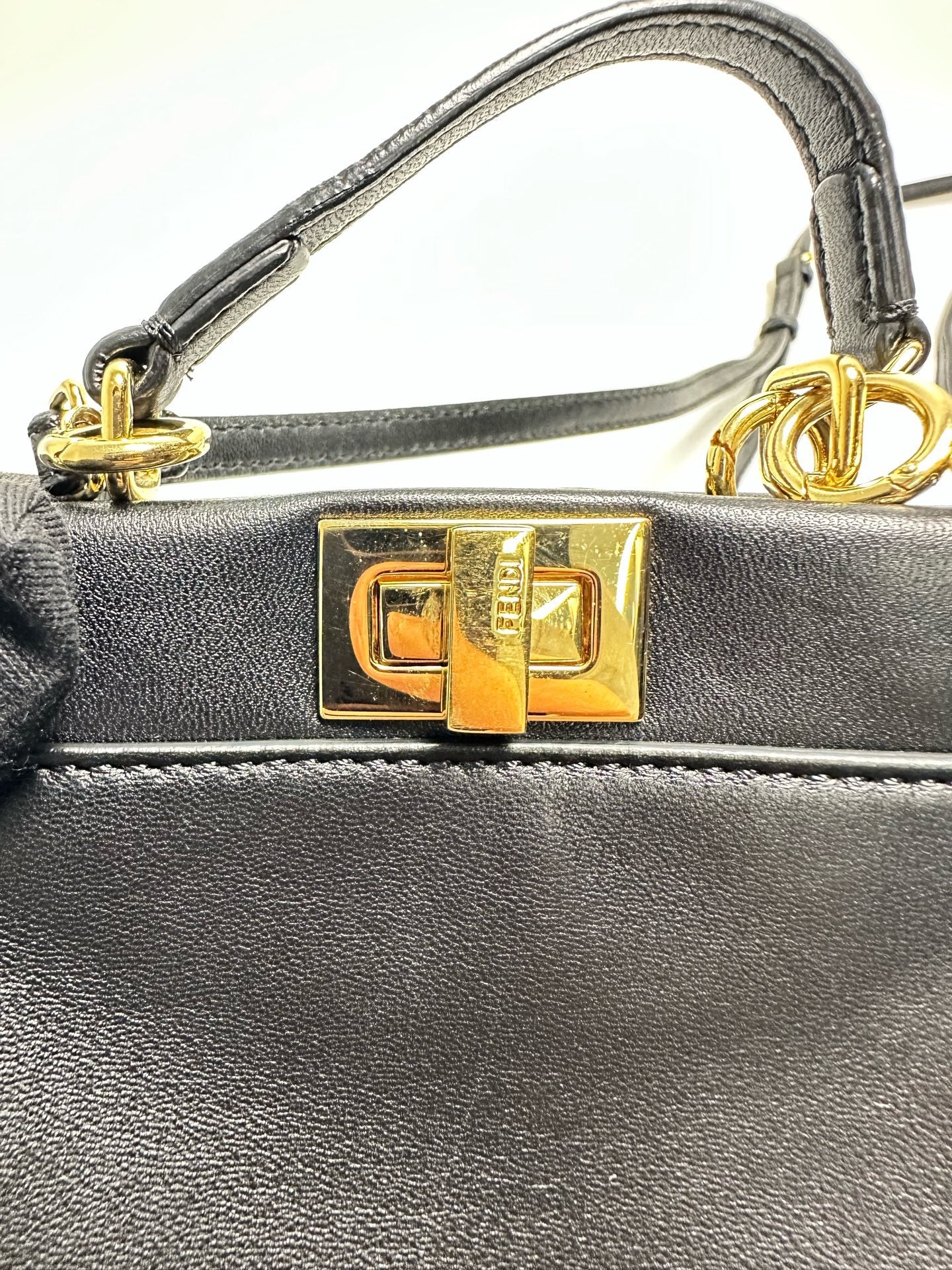 Fendi - Peekaboo Mini - Leather - Black - (mini)