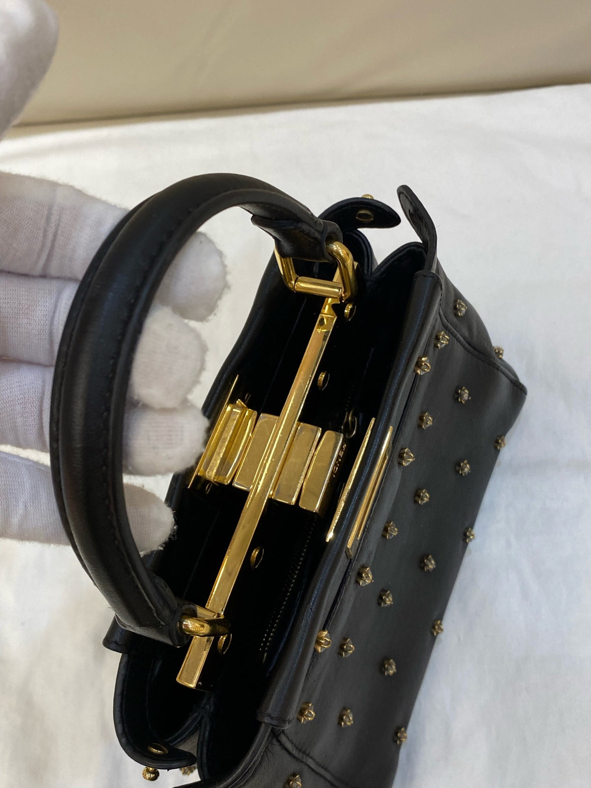 Fendi - Peekaboo Mini - Leather - Black - (mini)