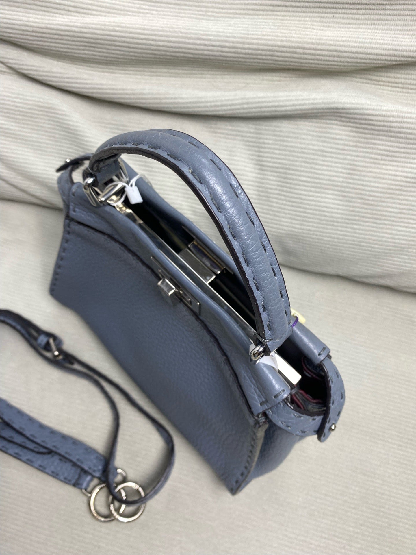 Fendi - Peekaboo Mini - Leather - Blue - (mini)