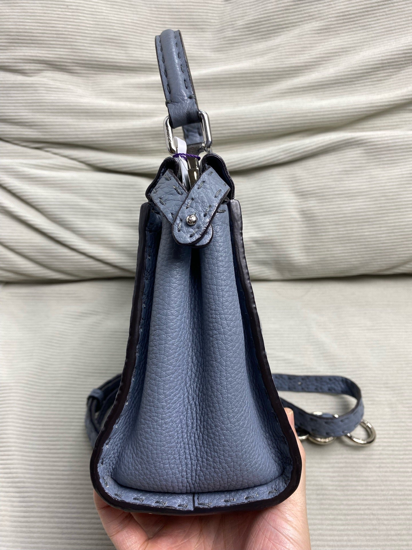 Fendi - Peekaboo Mini - Leather - Blue - (mini)