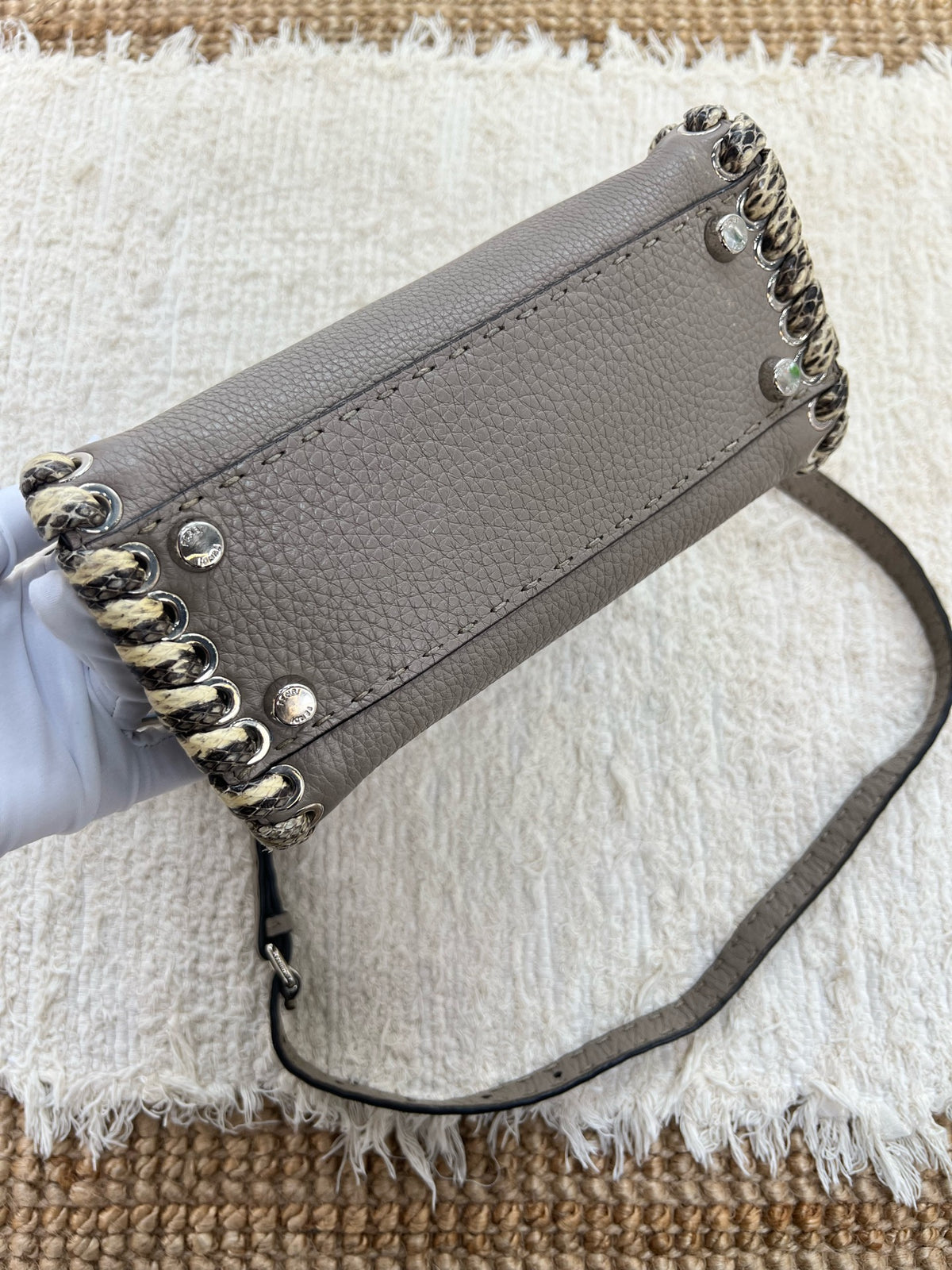 Fendi - Peekaboo Mini - Leather - Grey - (mini)