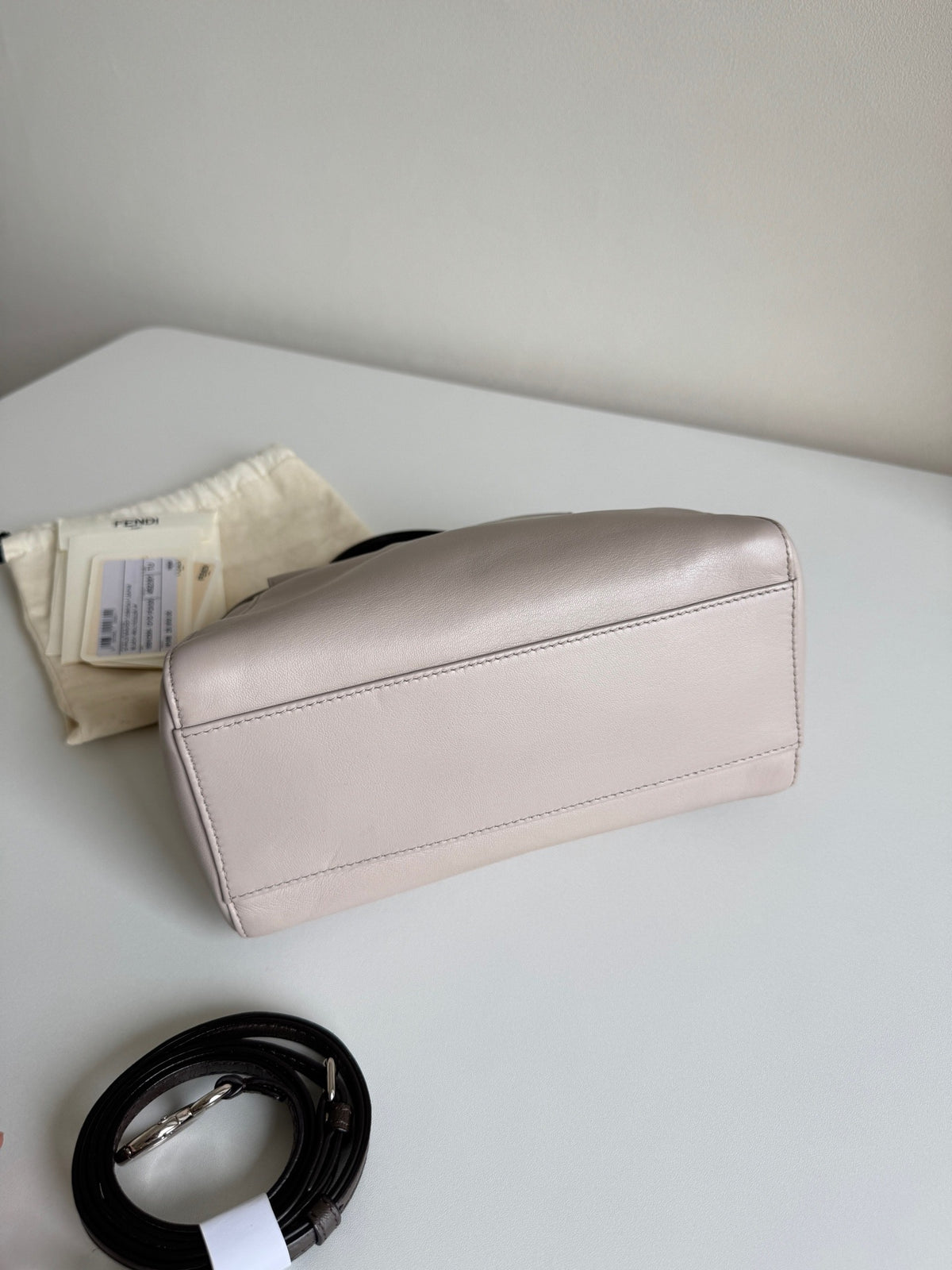 Fendi - Peekaboo Mini - Leather - Grey - (mini)