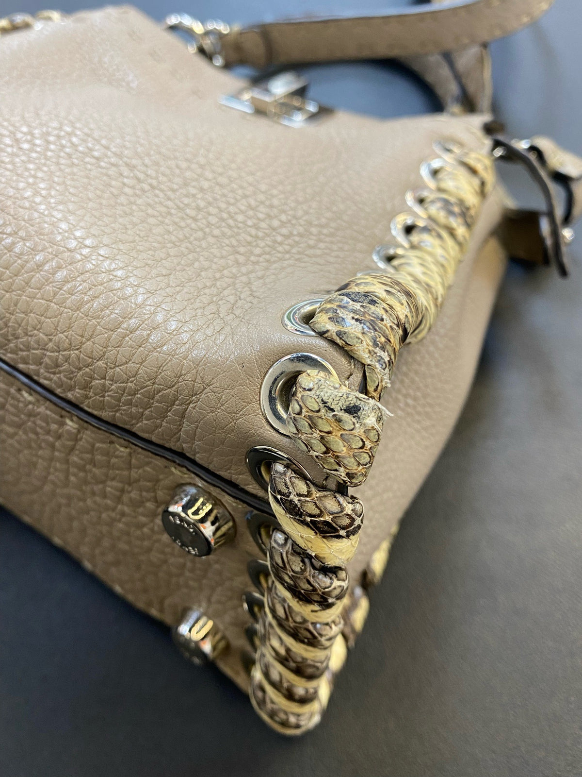 Fendi - Peekaboo Mini - Leather - Grey - (mini)
