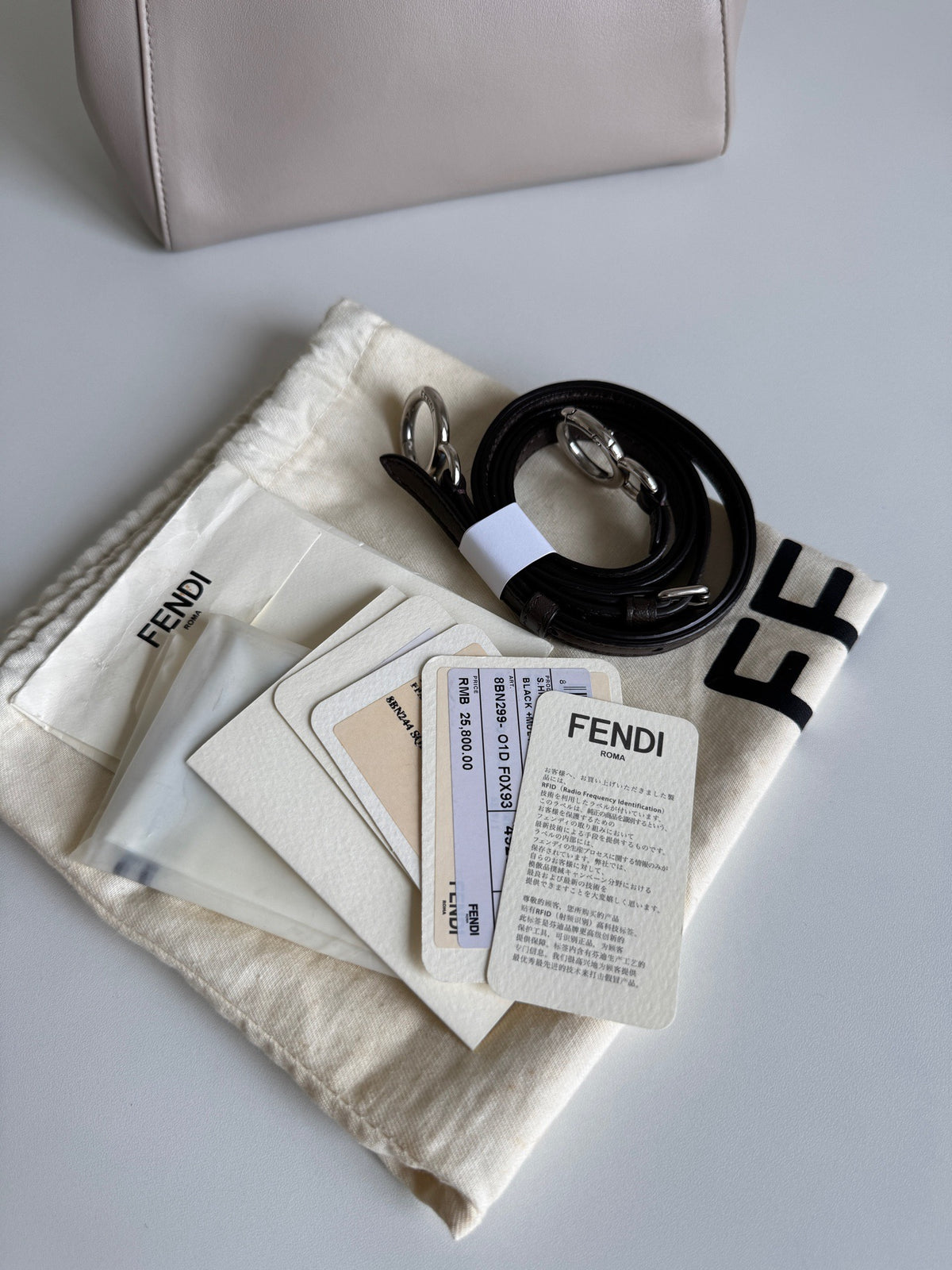 Fendi - Peekaboo Mini - Leather - Grey - (mini)