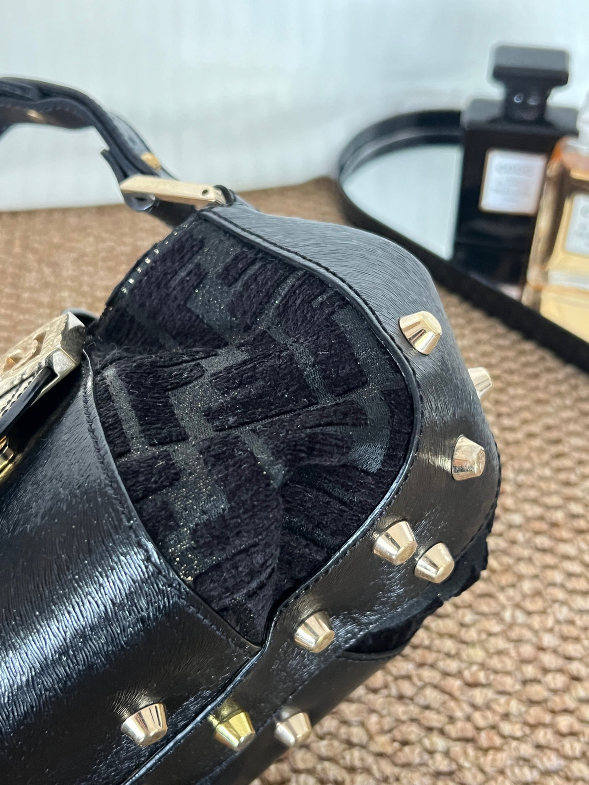 Fendi - Peekaboo Mini - Velvet - Black - (mini)