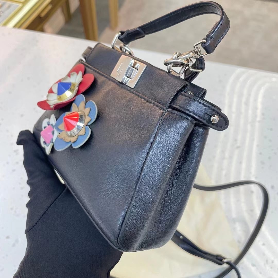 Fendi - Peekaboo Nano - Leather - Black - (mini)