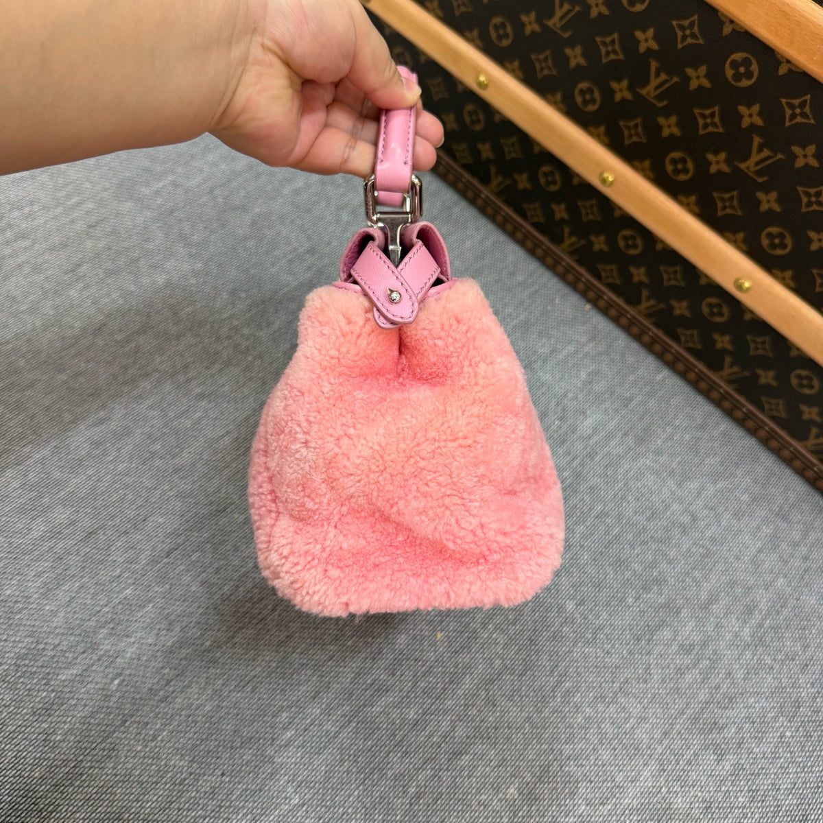 Fendi - Peekaboo Small - Fur - Shearling - Pink - (small)