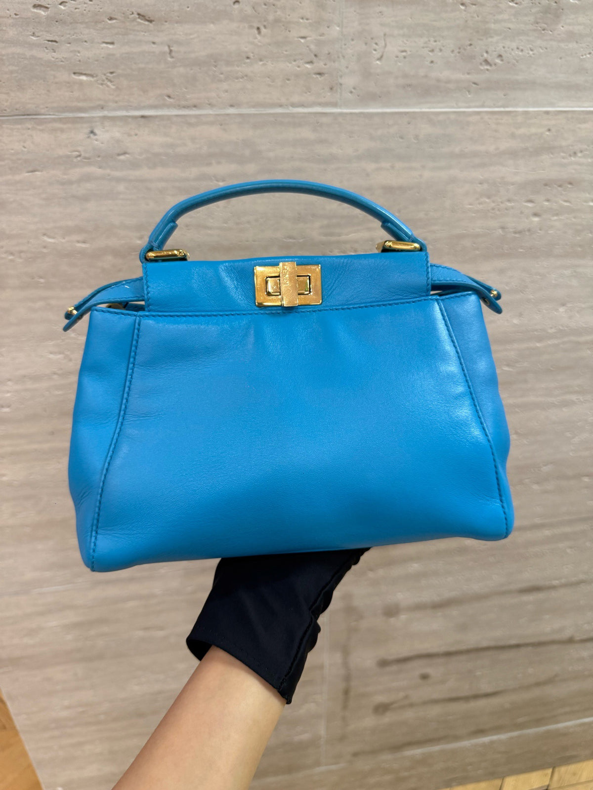 Fendi - Peekaboo Small - Leather - Blue - (small)