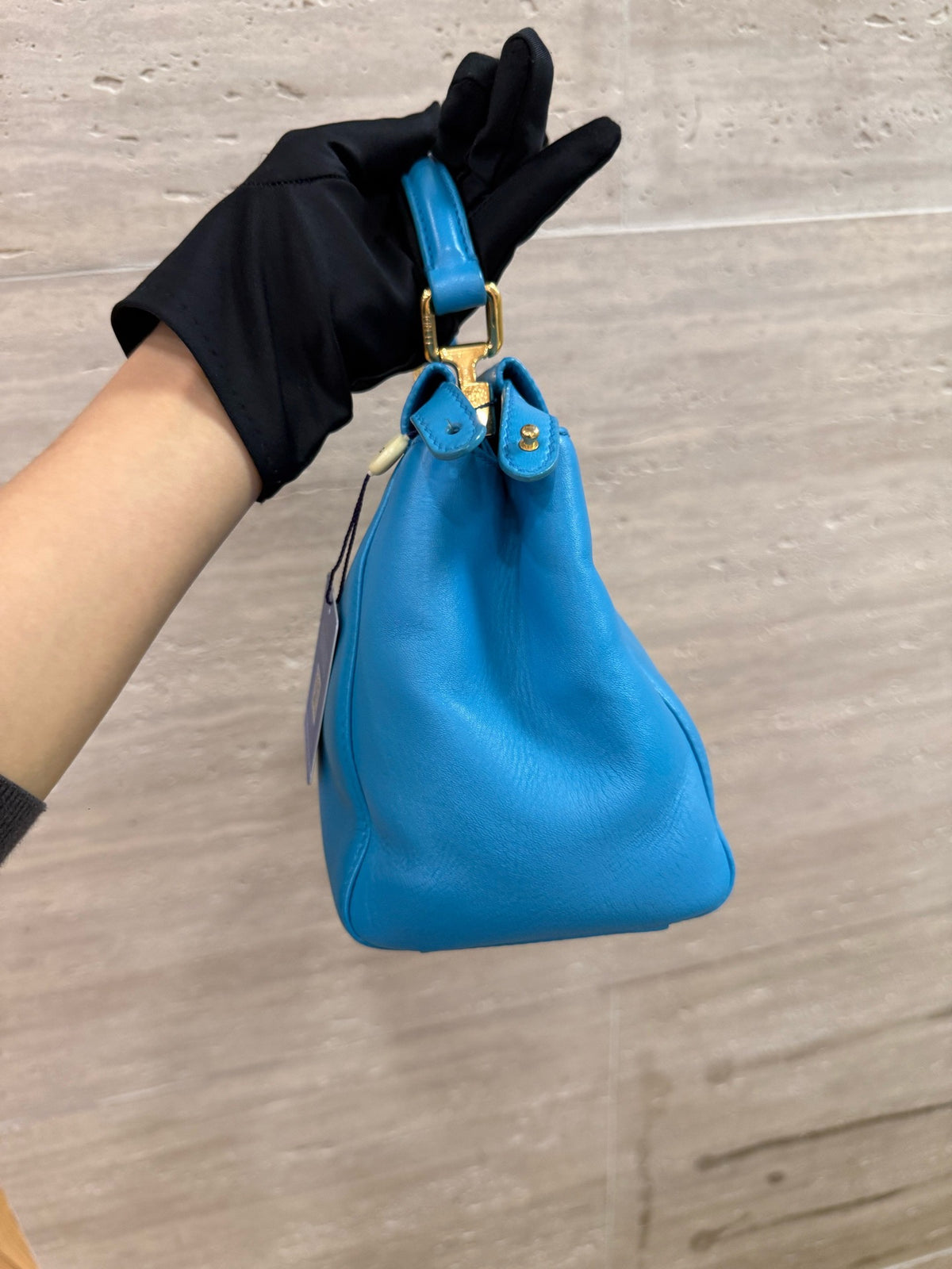 Fendi - Peekaboo Small - Leather - Blue - (small)