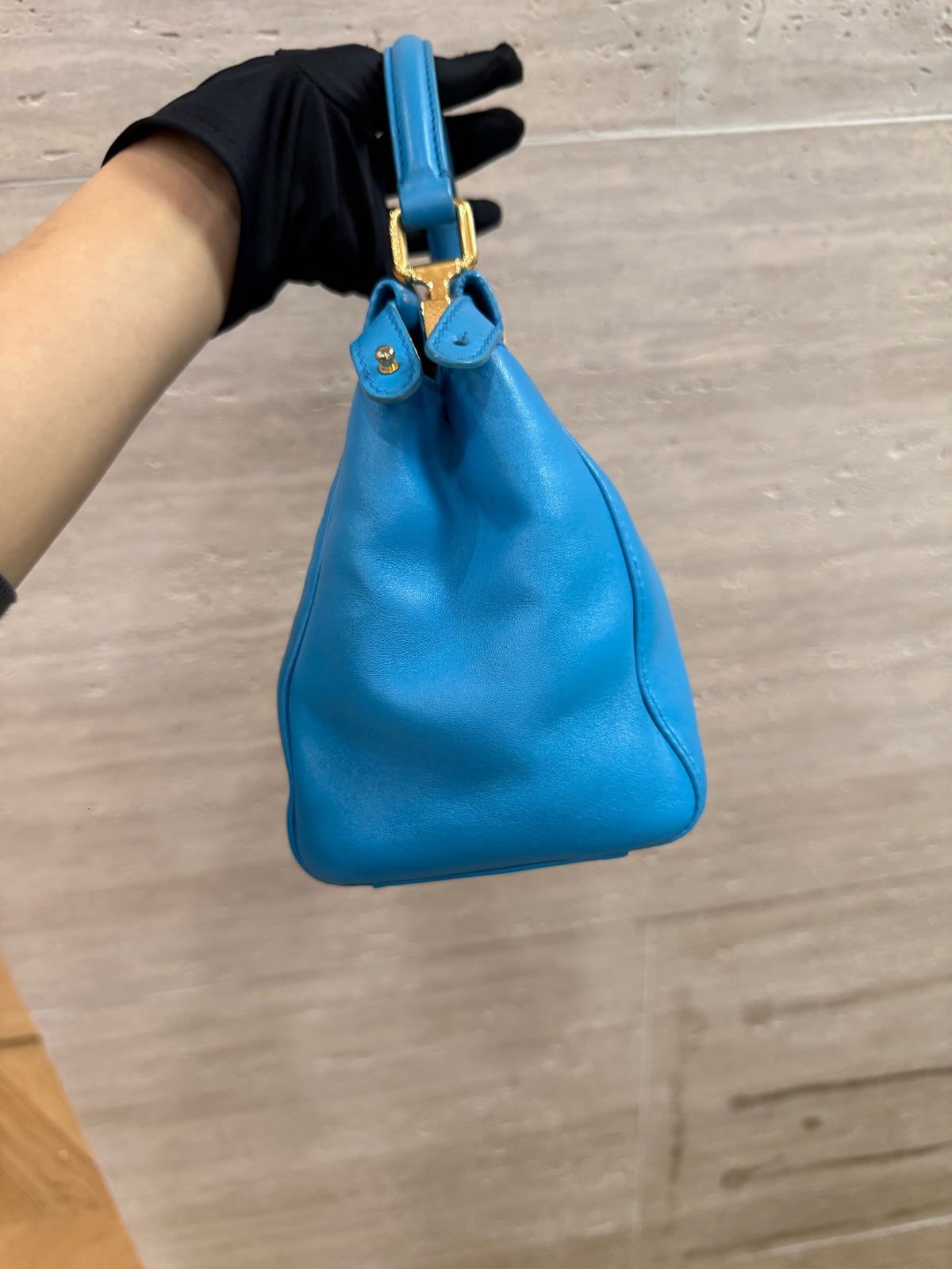 Fendi - Peekaboo Small - Leather - Blue - (small)