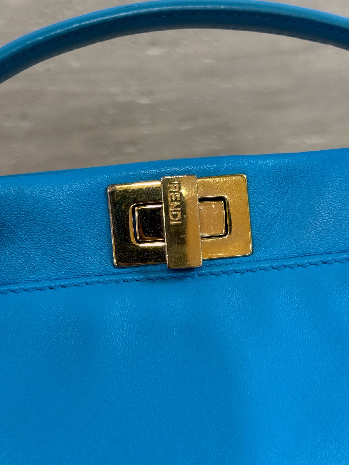 Fendi - Peekaboo Small - Leather - Blue - (small)