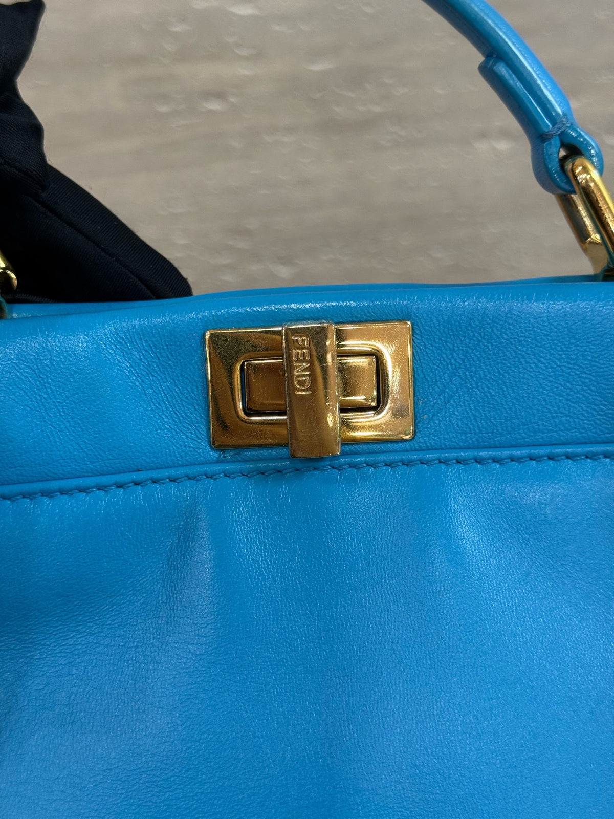 Fendi - Peekaboo Small - Leather - Blue - (small)