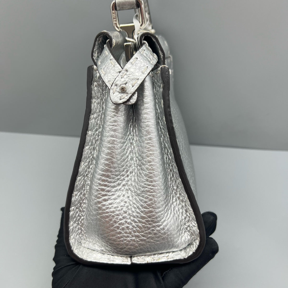 Fendi - Peekaboo Small - Leather - Silver - (small)