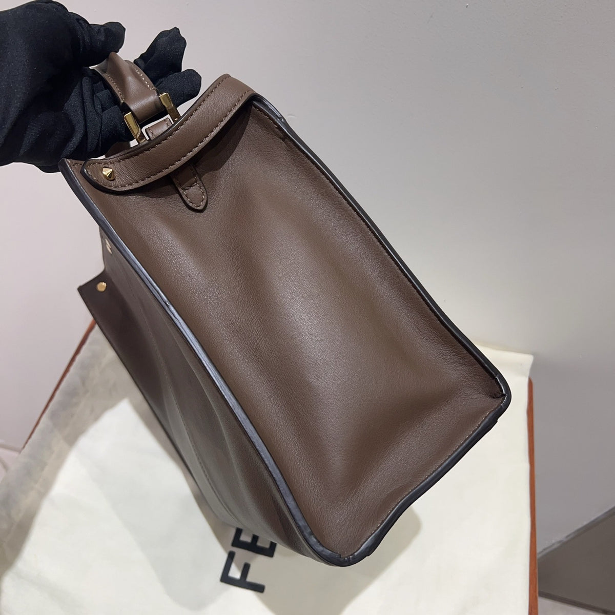 Fendi - Peekaboo X-Lite Medium - Leather - Brown - (Medium)