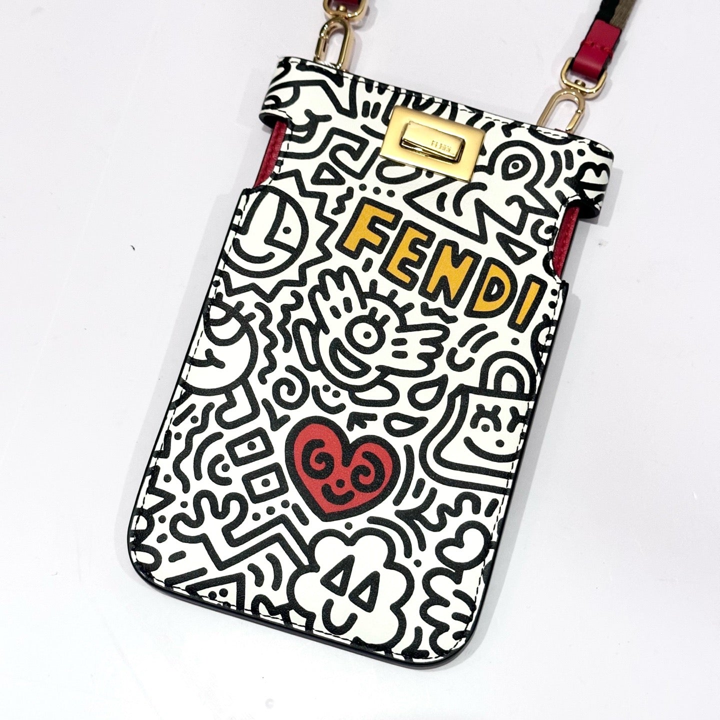 Fendi - Peekaboo x Mr. Doodle - Calfskin - Multicolour - (mini)