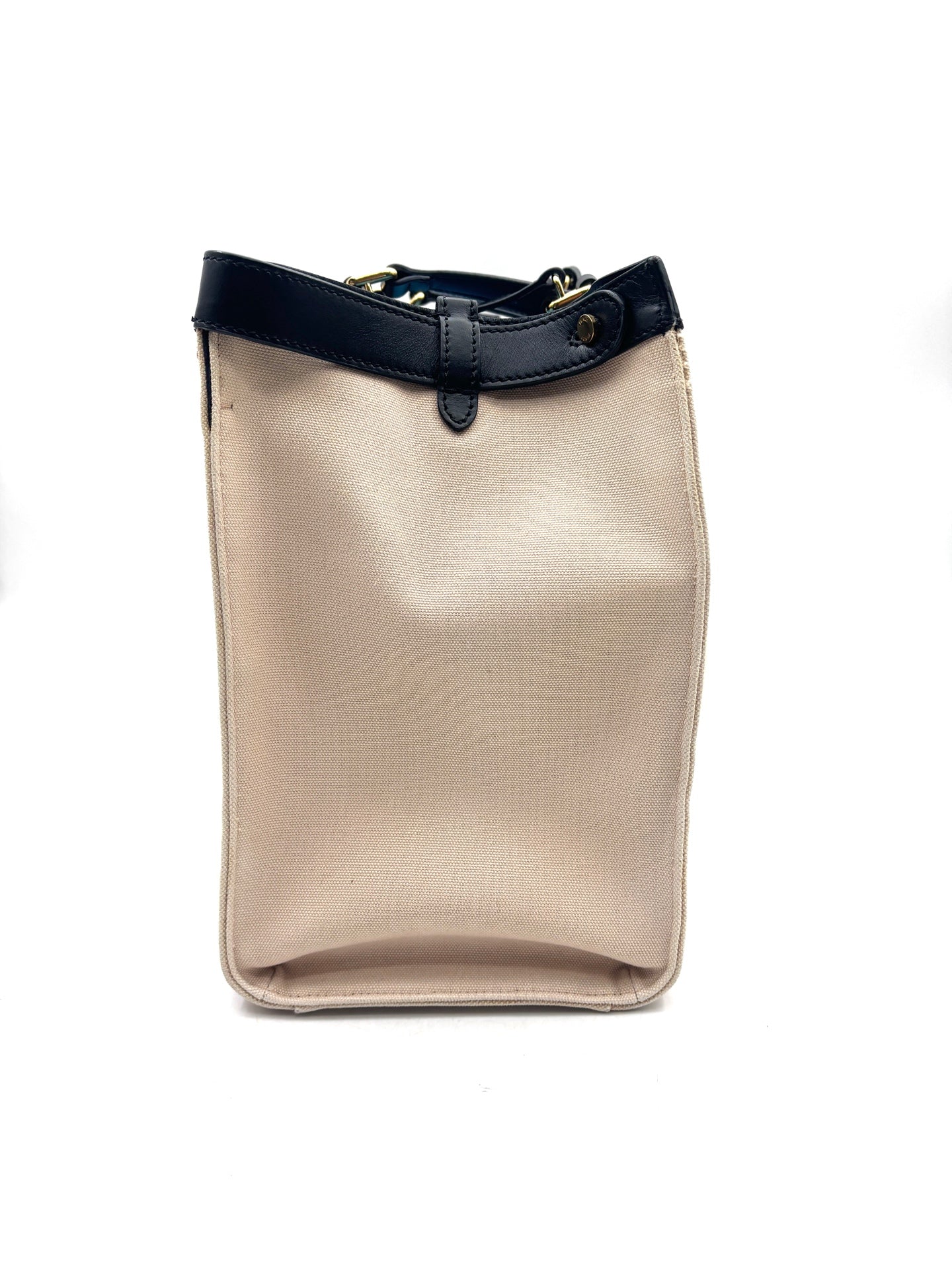 Fendi - Peekaboo X-Tote - Canvas with Leather trim - Beige and Pink with Black accents - (Medium)