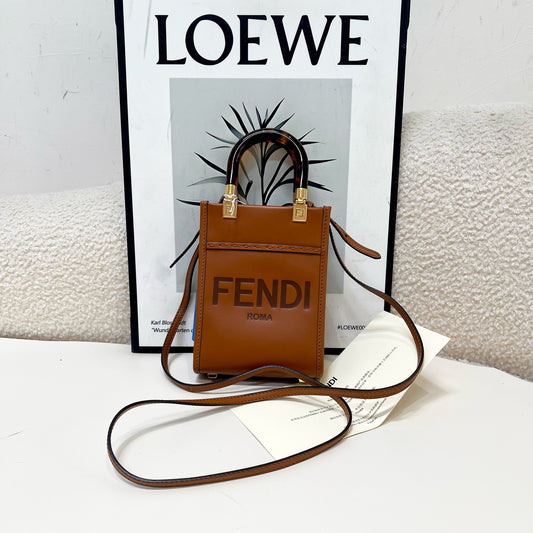 Fendi - Sunshine - Leather - Brown - (mini)