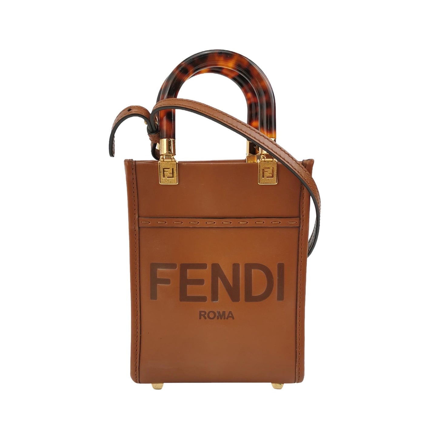 Fendi - Sunshine - Leather - Camel - (mini)