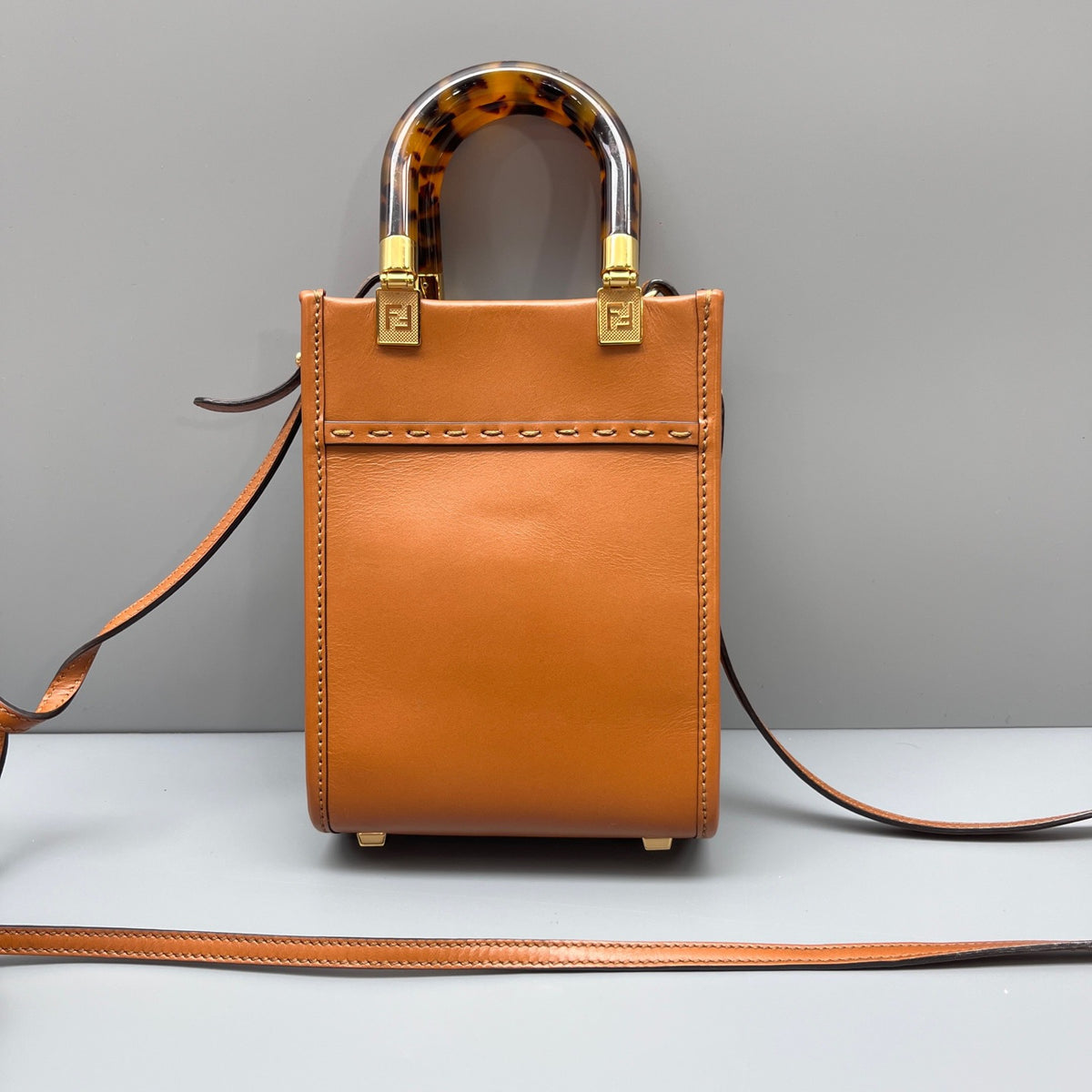 Fendi - Sunshine mini - Leather - Camel - (mini)