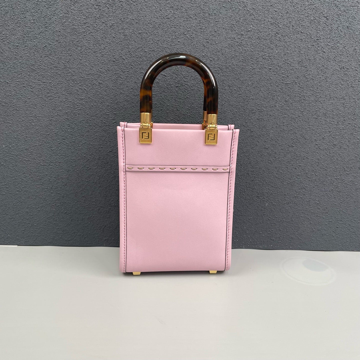 Fendi - Sunshine Mini Tote Bag - Leather - Pink Purple with Gold-Tone Hardware - (mini)