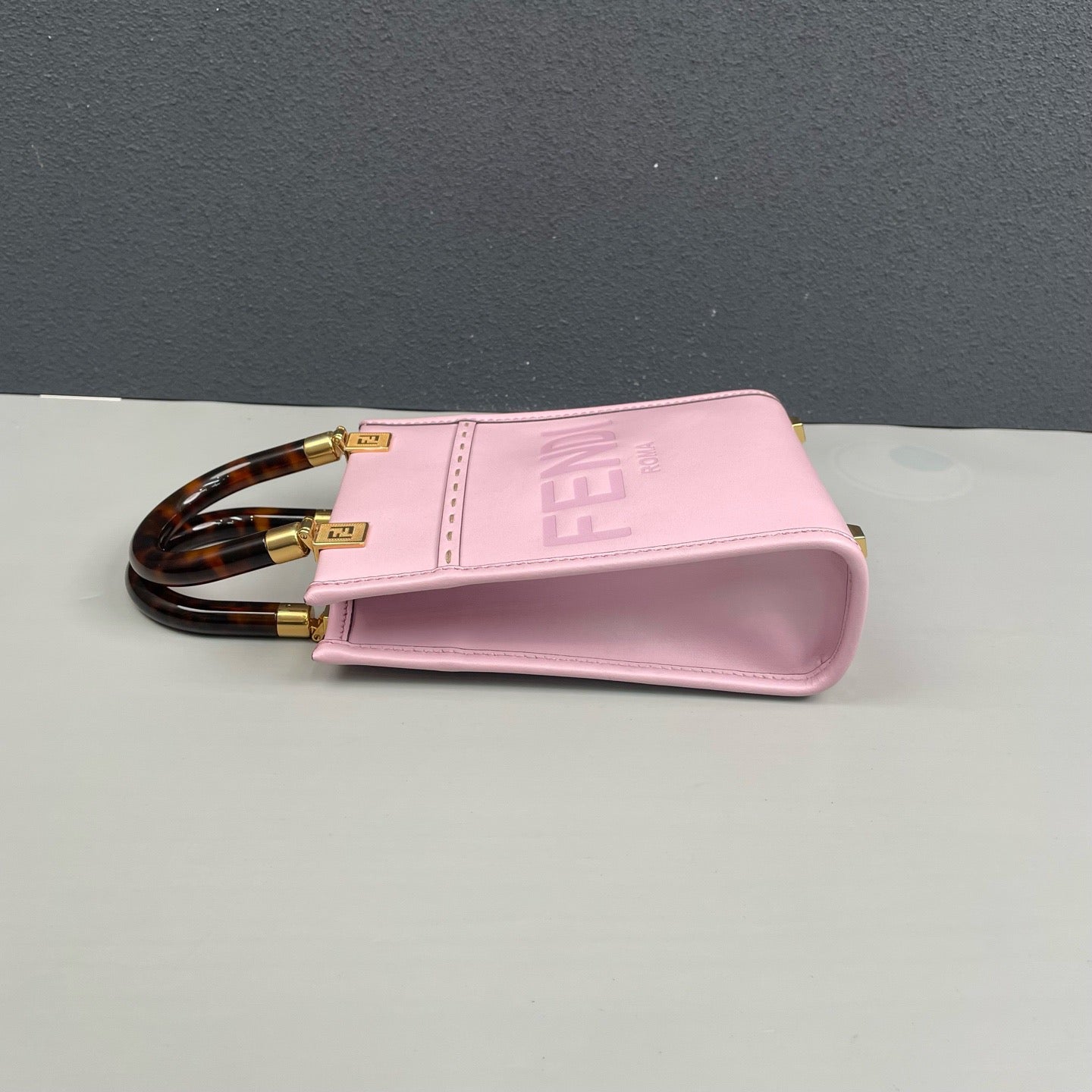 Fendi - Sunshine Mini Tote Bag - Leather - Pink Purple with Gold-Tone Hardware - (mini)