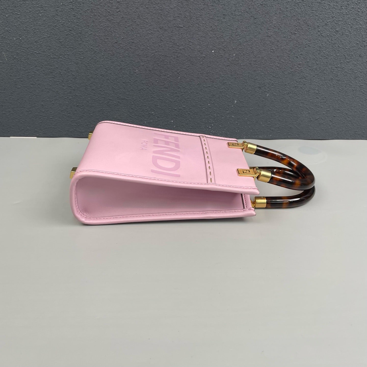 Fendi - Sunshine Mini Tote Bag - Leather - Pink Purple with Gold-Tone Hardware - (mini)