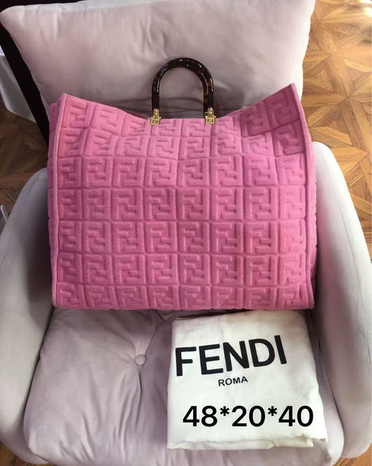 Fendi - Sunshine Shopper Large - Cloth - Pink - (large)