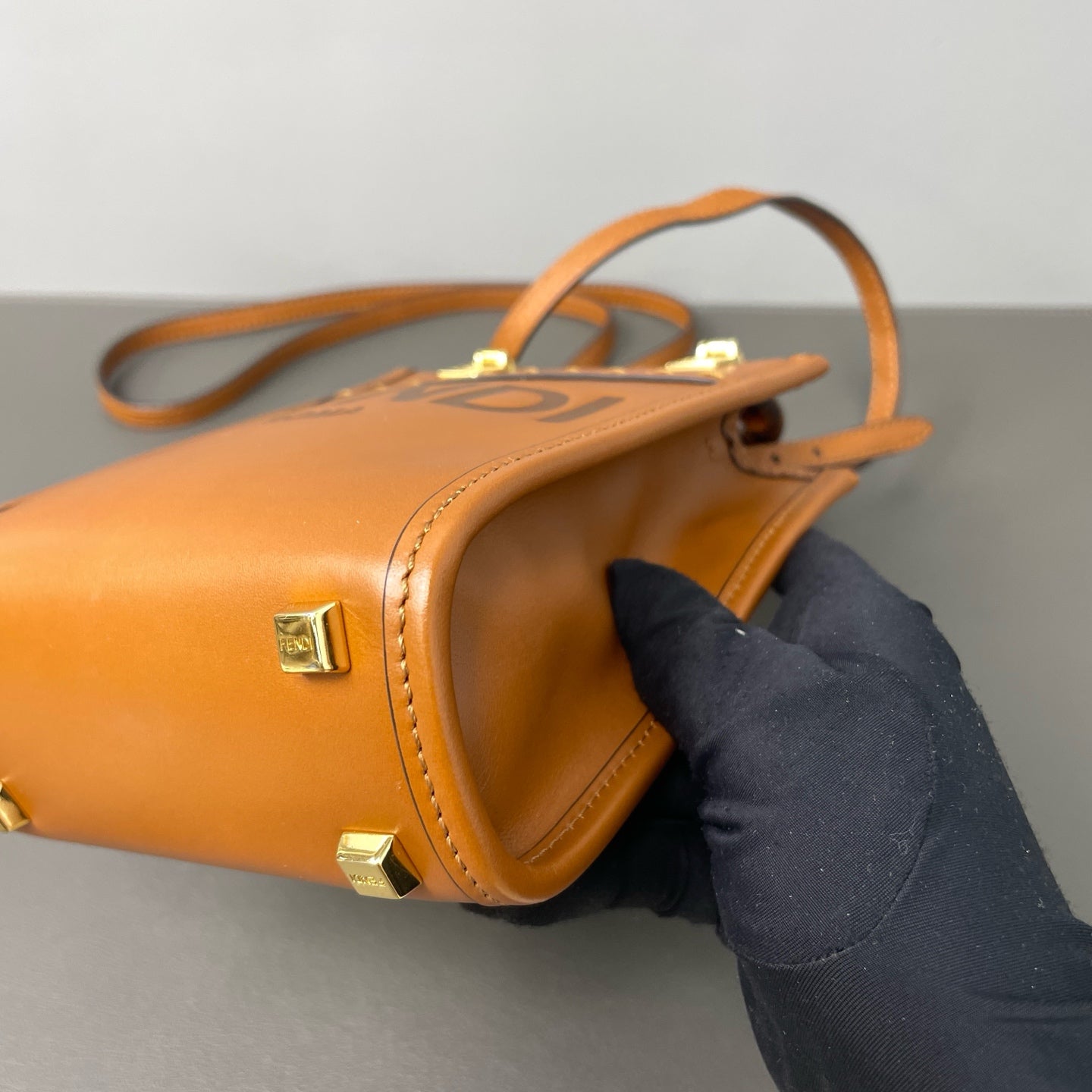 Fendi - Sunshine Shopper - Leather - Brown - (mini)