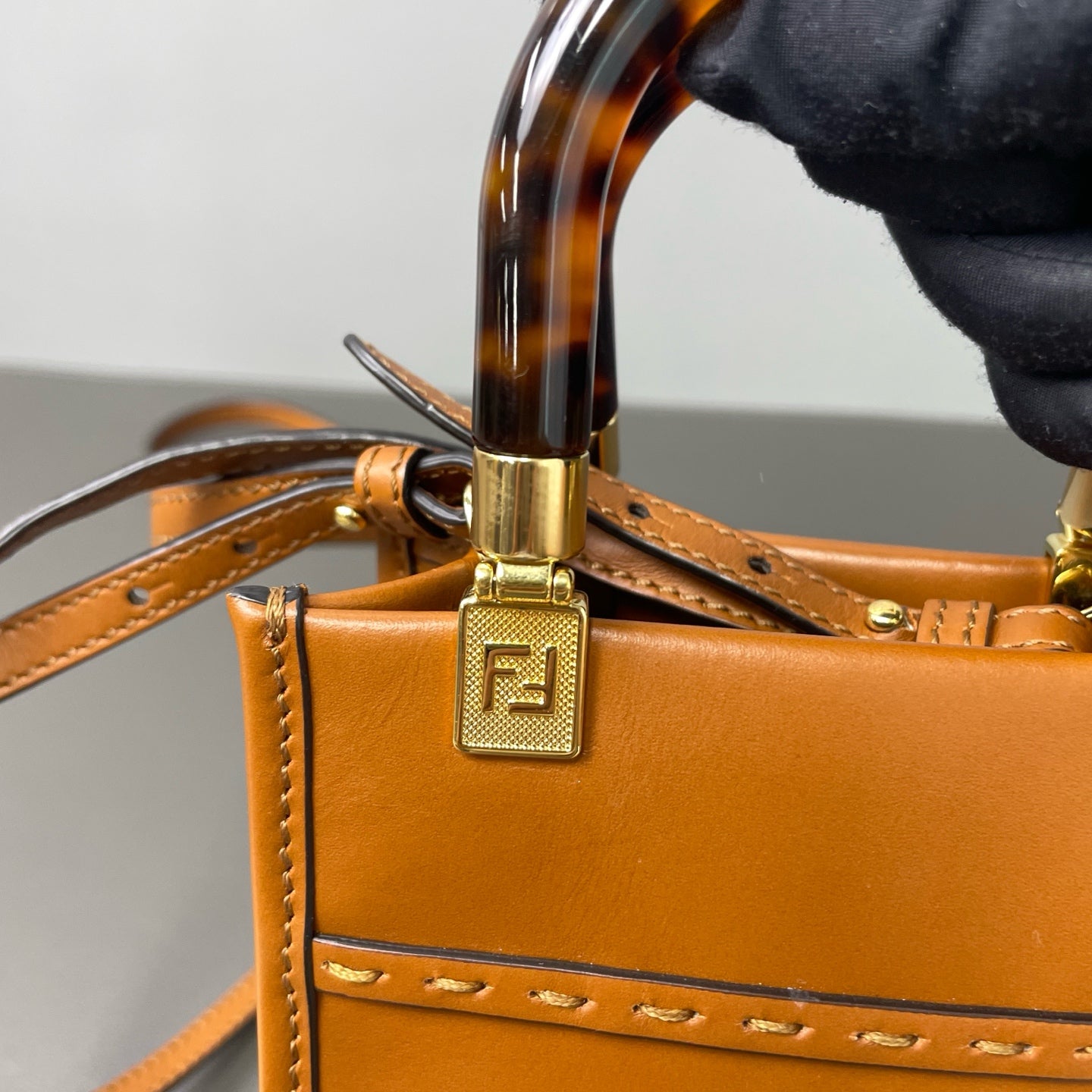 Fendi - Sunshine Shopper - Leather - Brown - (mini)