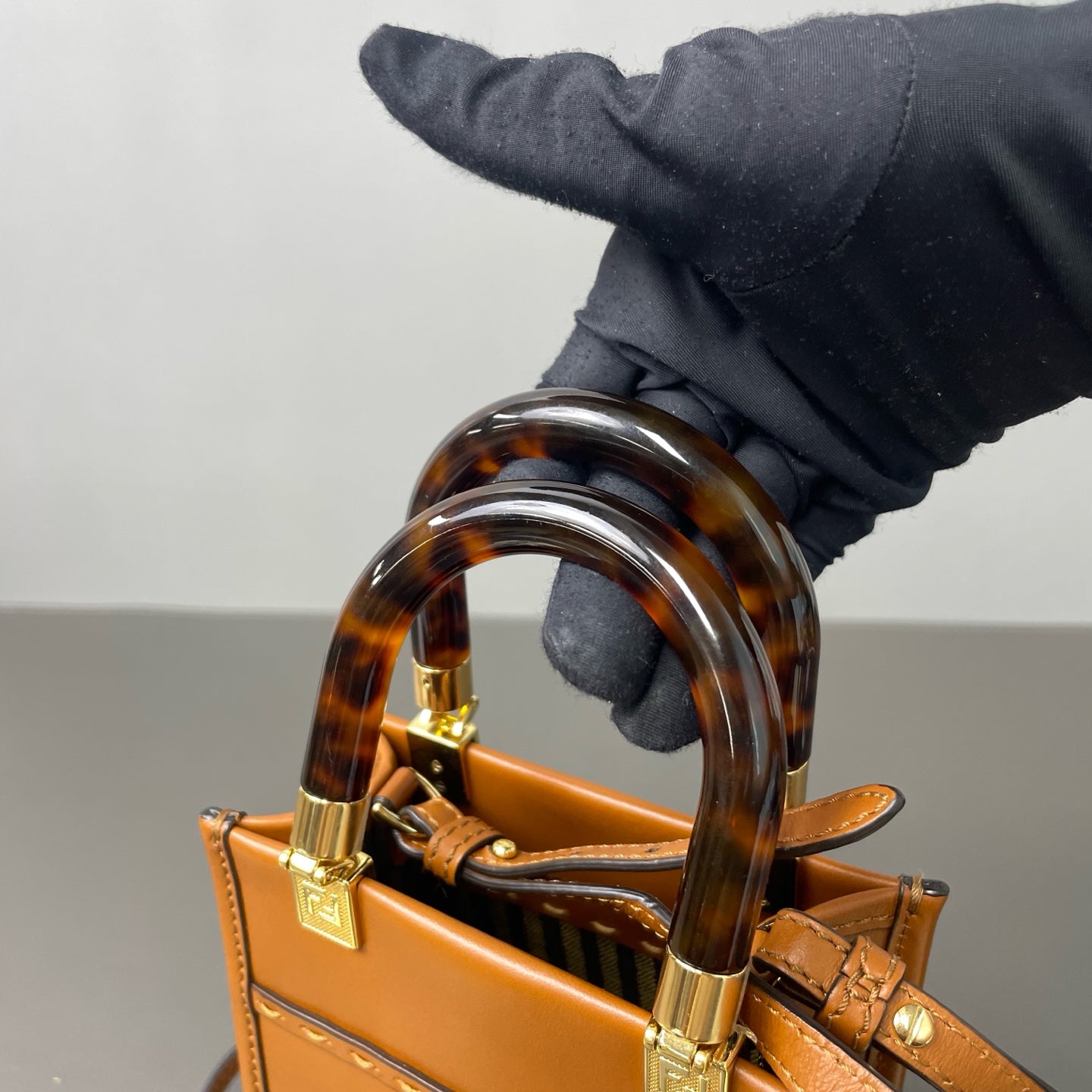 Fendi - Sunshine Shopper - Leather - Brown - (mini)