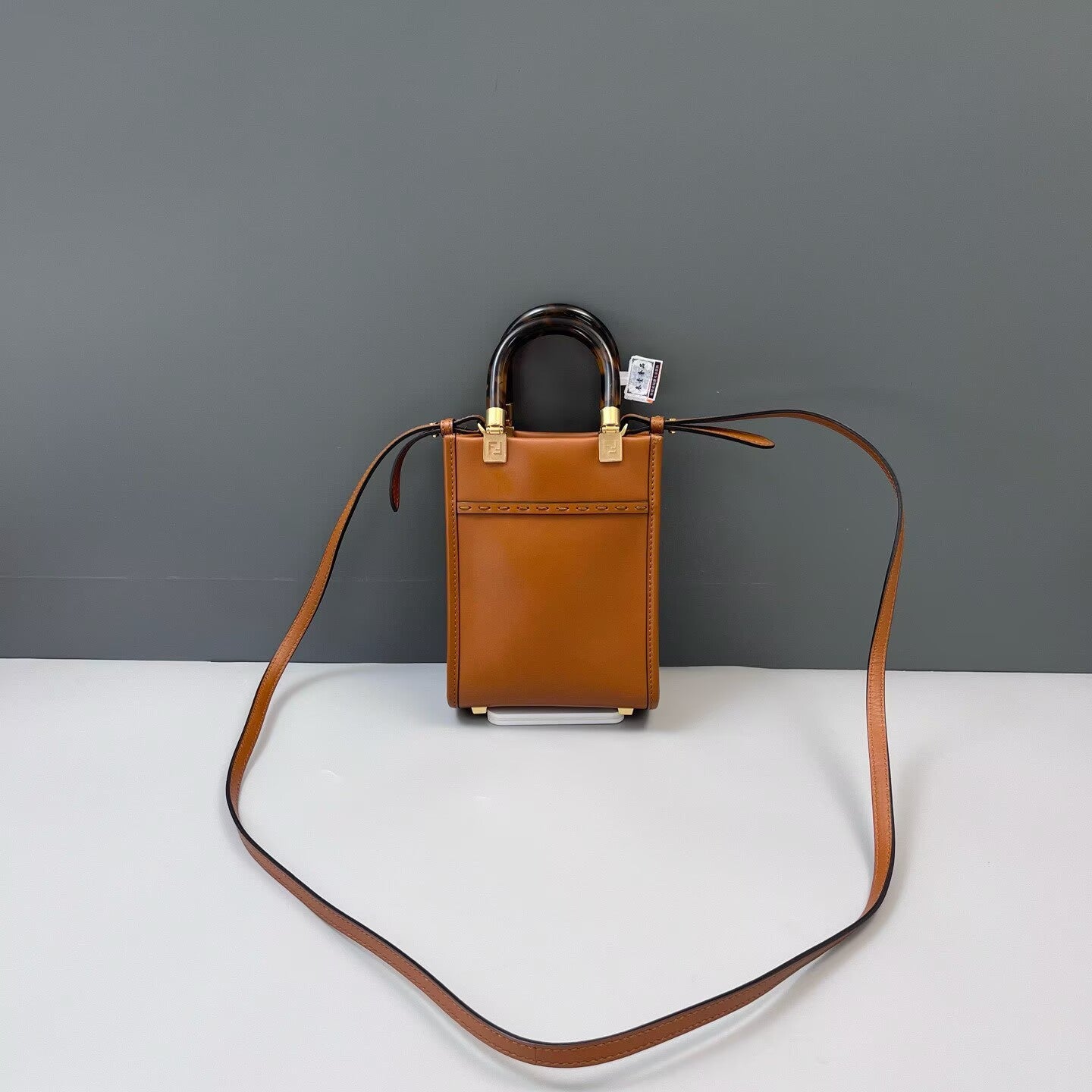 Fendi - Sunshine Shopper Mini - Leather - Brown - (Mini)