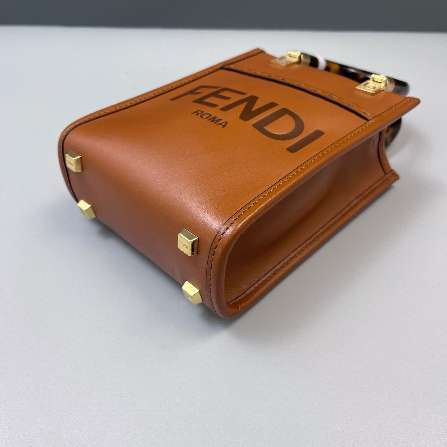 Fendi - Sunshine Shopper Mini - Leather - Brown - (Mini)