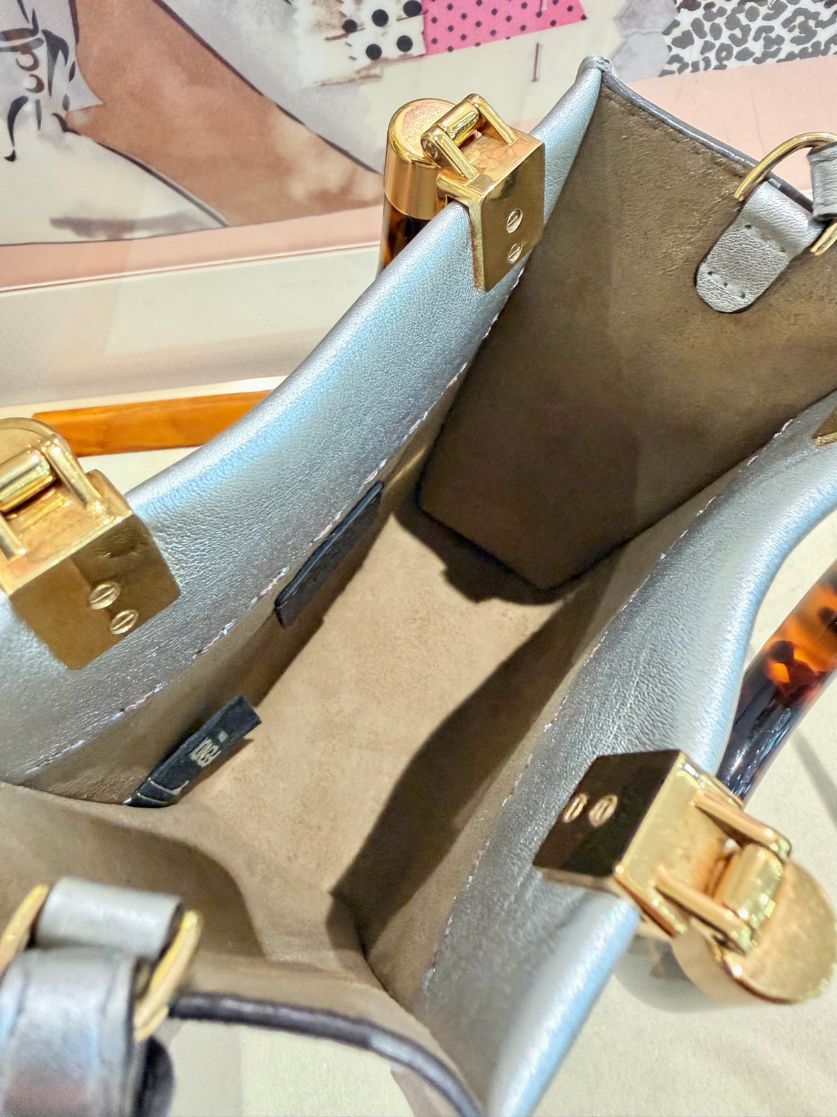 Fendi - Sunshine Shopper Mini - Leather - Silver - (mini)