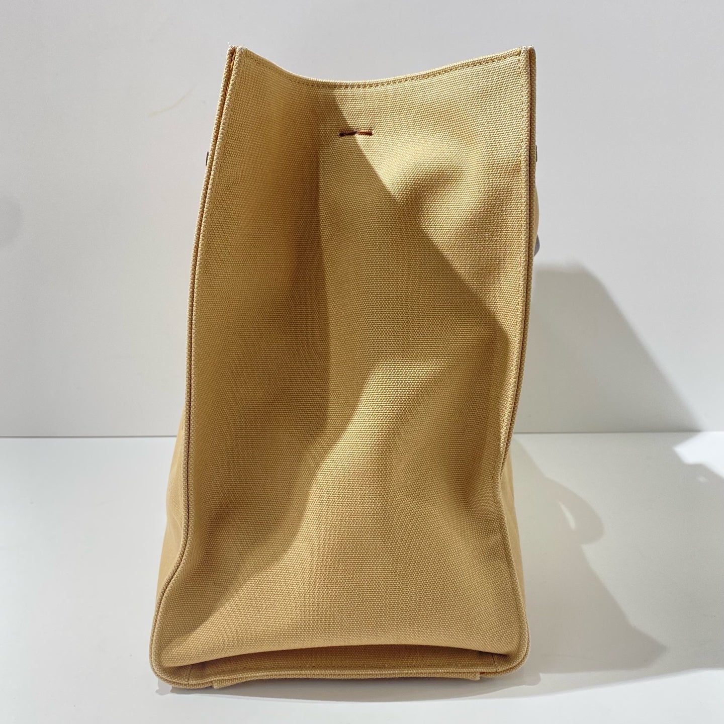Fendi - Sunshine Tote Bag - Canvas and wood - Beige with Dark Brown Accents - (medium)