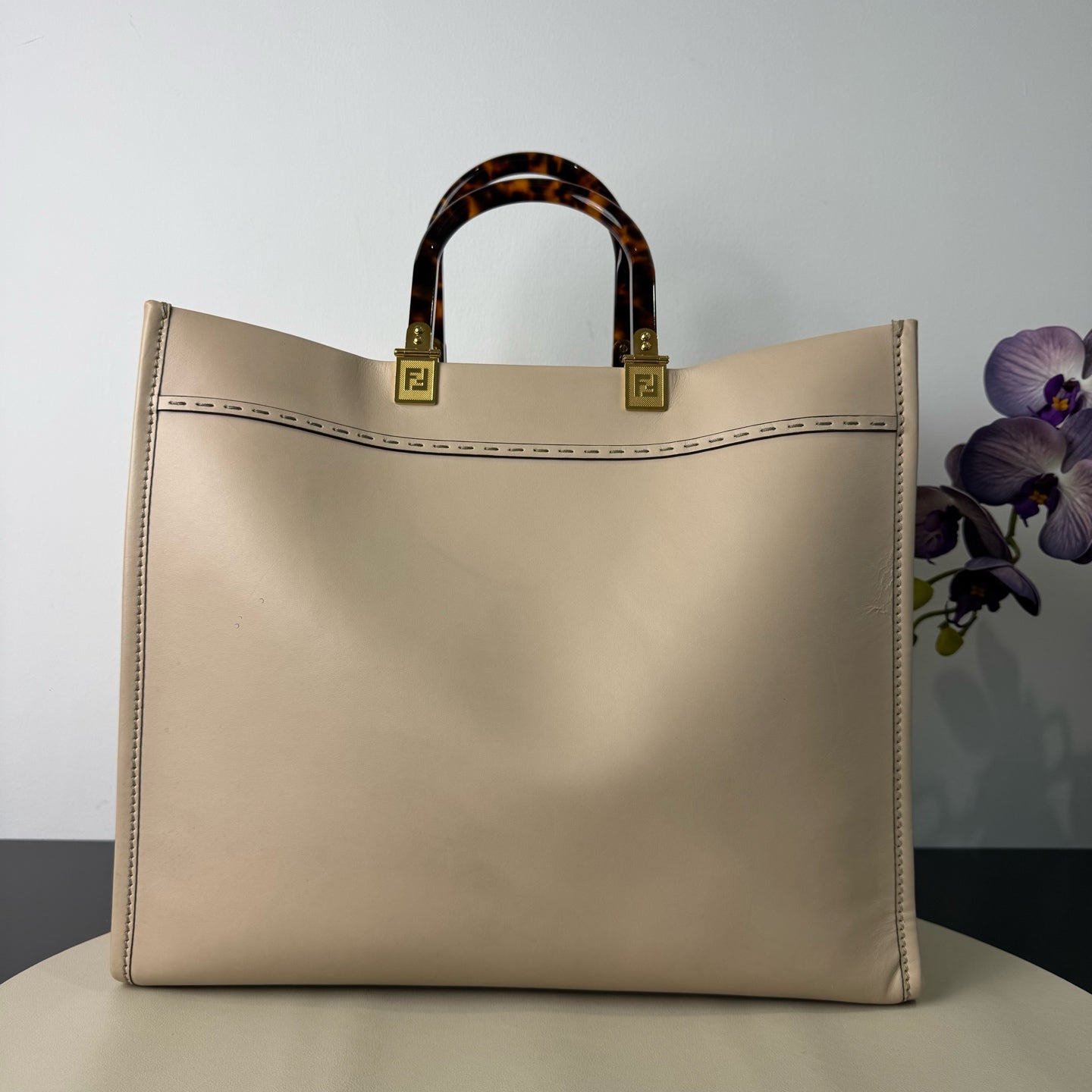 Fendi - Sunshine Tote - Leather - Beige - (large)