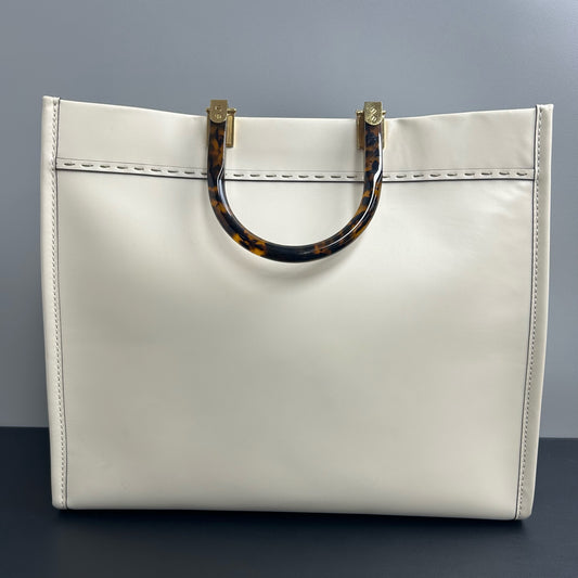 Fendi - Sunshine Tote - Leather - White - (medium)