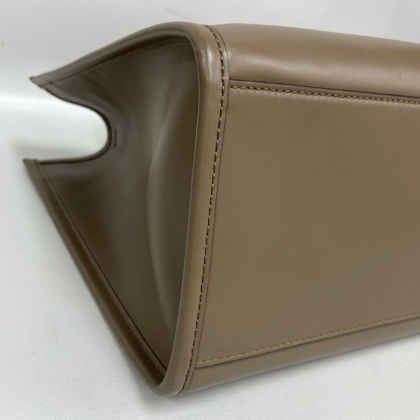 Fendi - Tote - Leather with exotic python detailing and resin handles - Beige with brown tortoise-shell handles - (Medium)