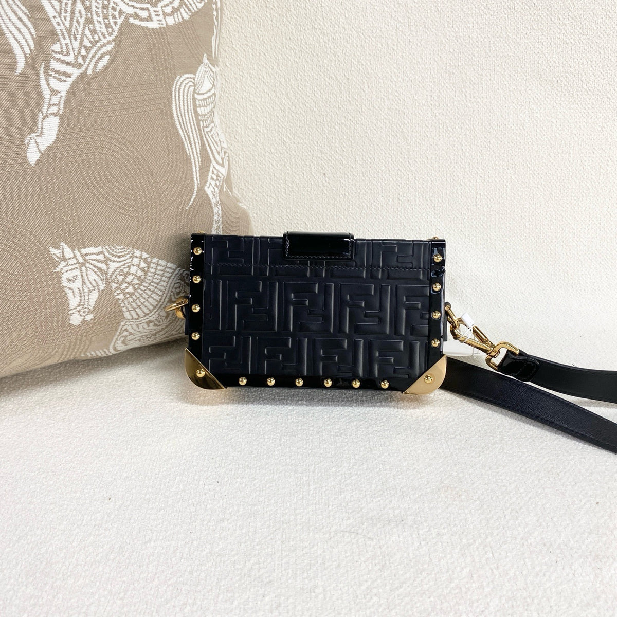 Fendi - Trunk - Patent leather - Black - (mini)
