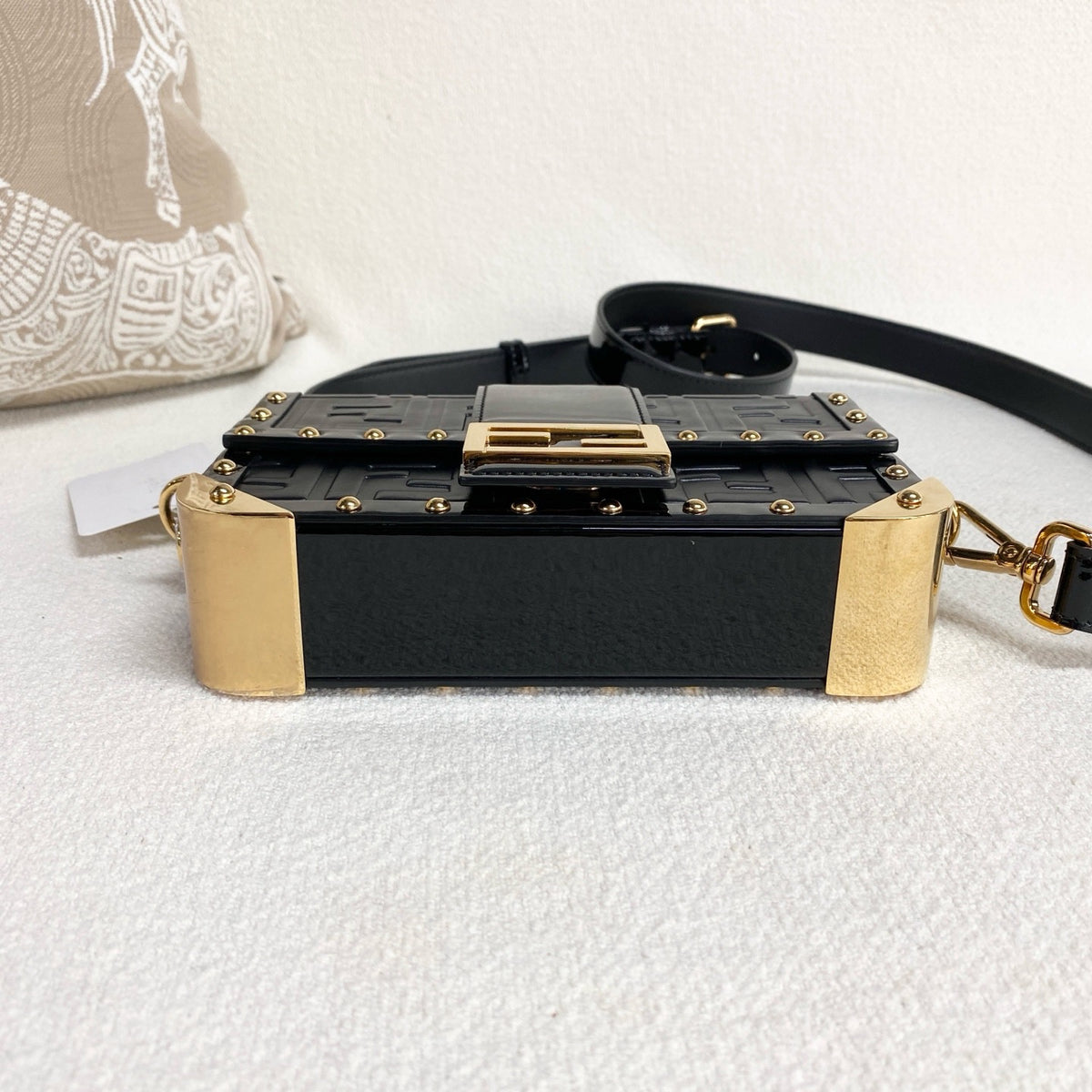 Fendi - Trunk - Patent leather - Black - (mini)