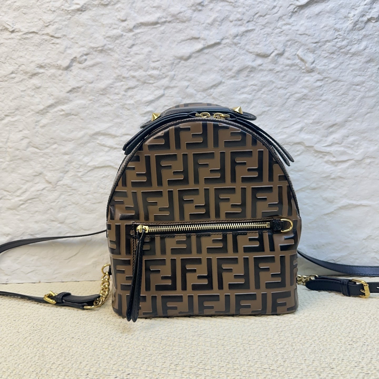 Fendi - Zucca Backpack - Leather - Brown - (small)