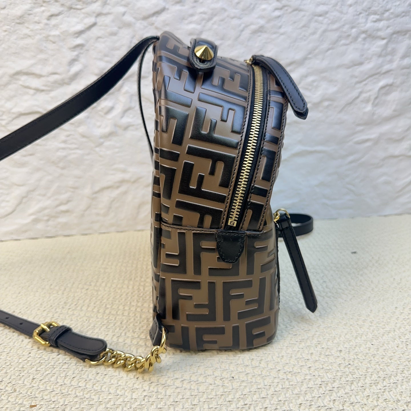 Fendi - Zucca Backpack - Leather - Brown - (small)