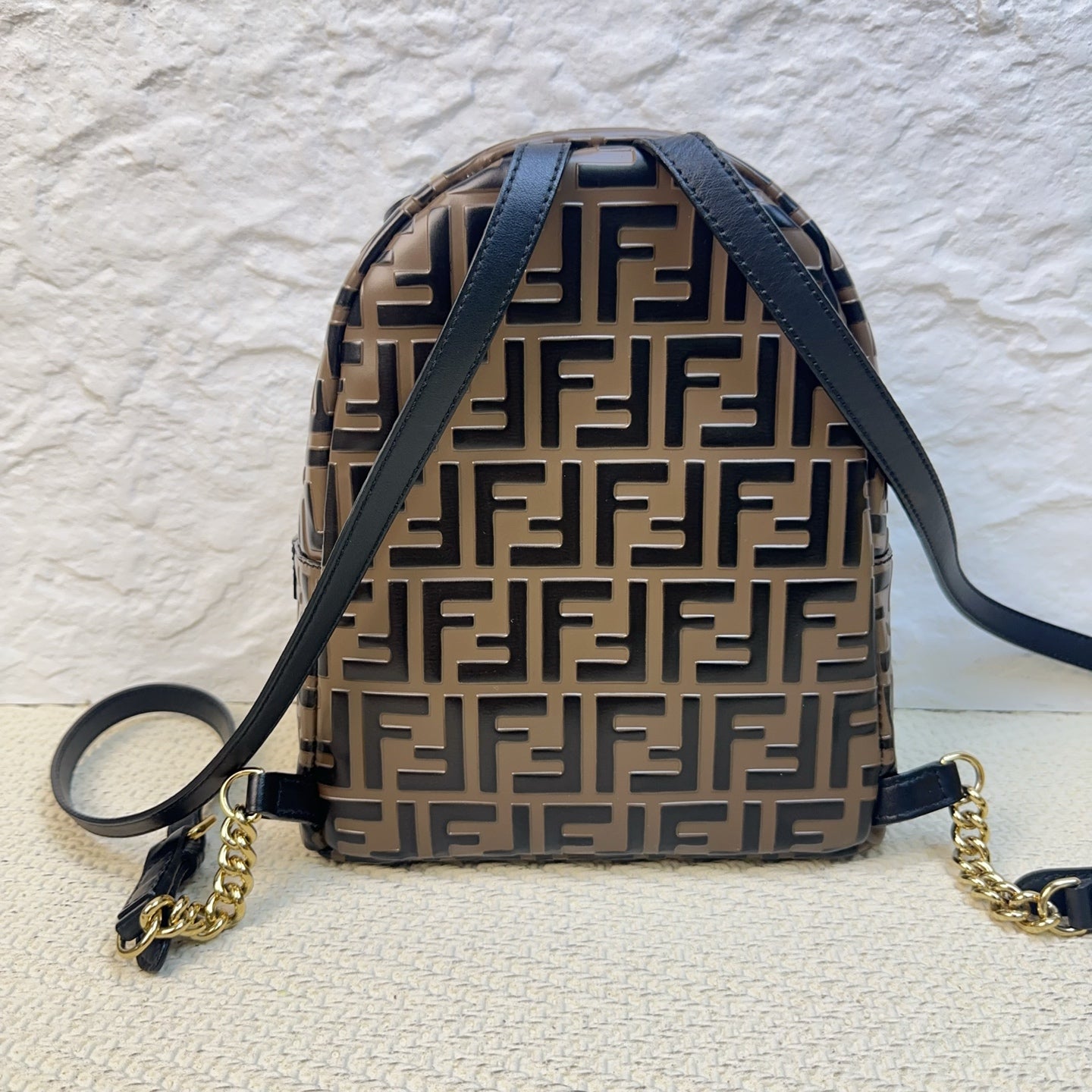 Fendi - Zucca Backpack - Leather - Brown - (small)