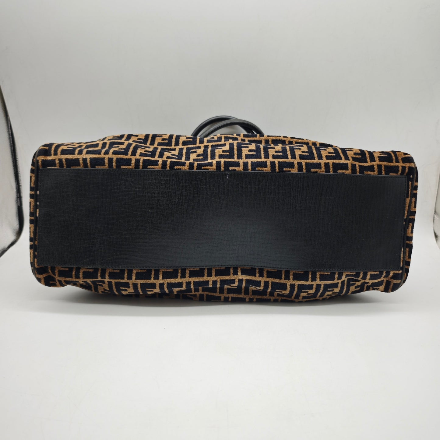 Fendi - Zucca Flocked 'Big Bag' Travel Tote - Flocked velvet and Leather - Brown and Black - (Large)
